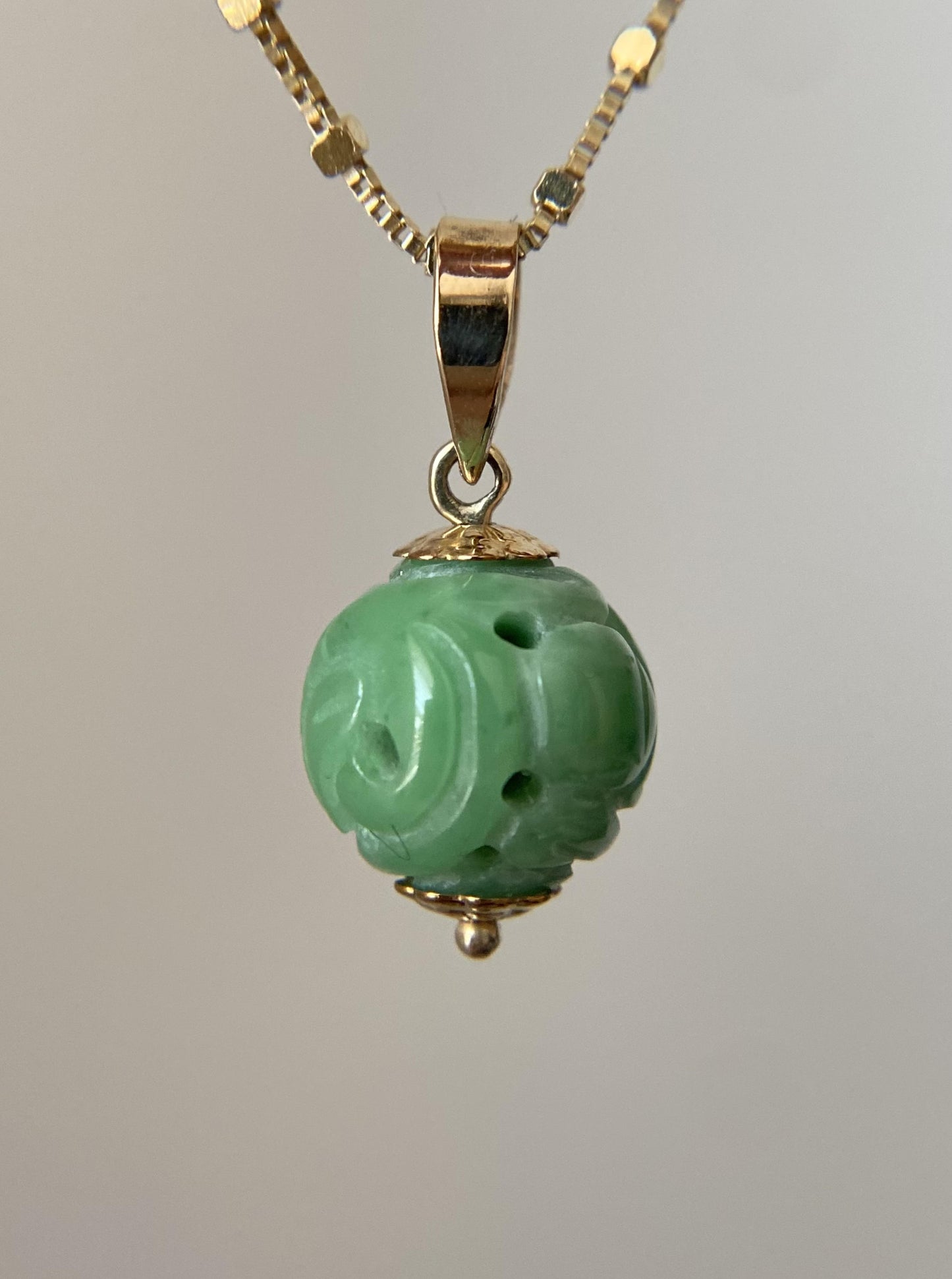 Vintage Carved Ball Charm