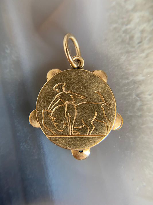 Vintage "Corrida de Toros" Tambourine Charm