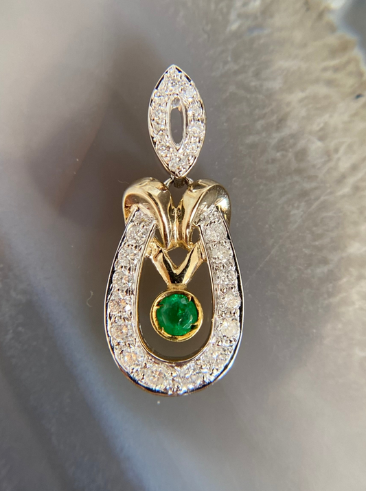 Vintage Emerald Charm