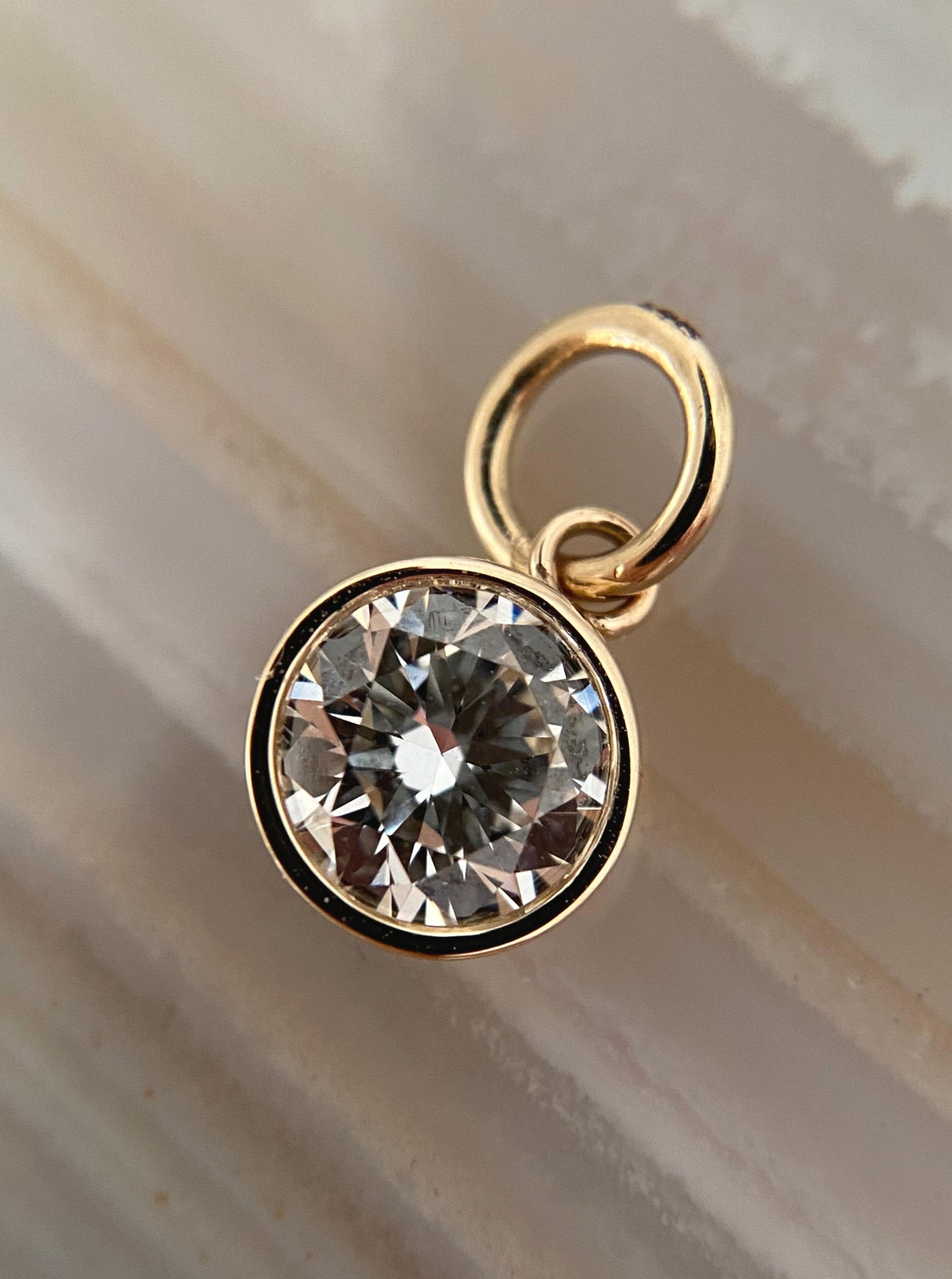 1ct Solitare Lab Diamond Charms