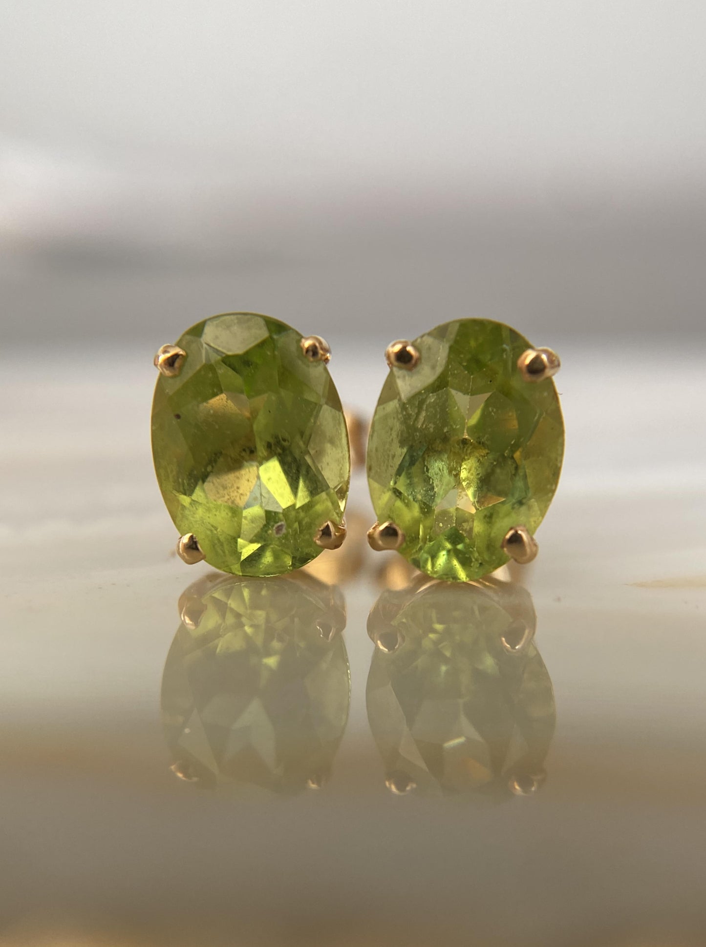 Vintage Peridot Studs