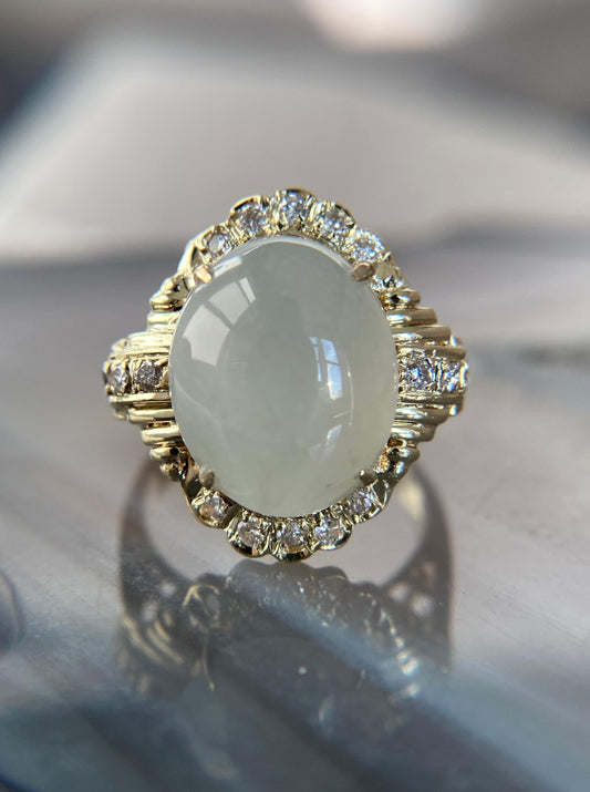 Vintage Ice Jade Ring