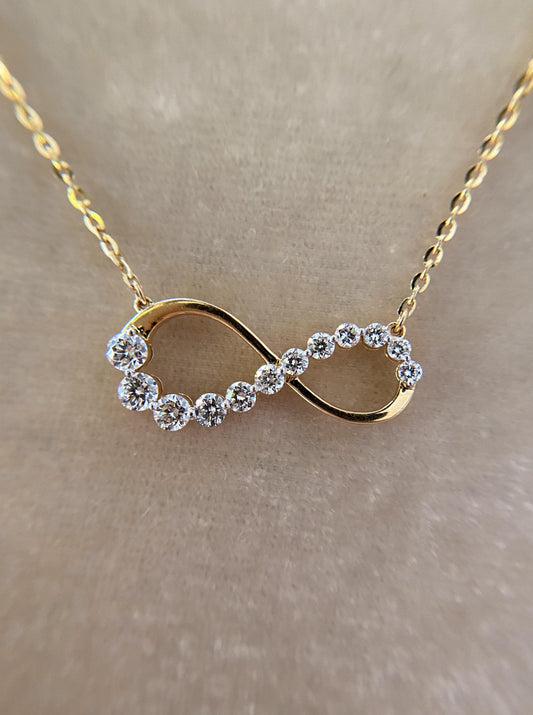 Diamond Infinity Charm Necklace