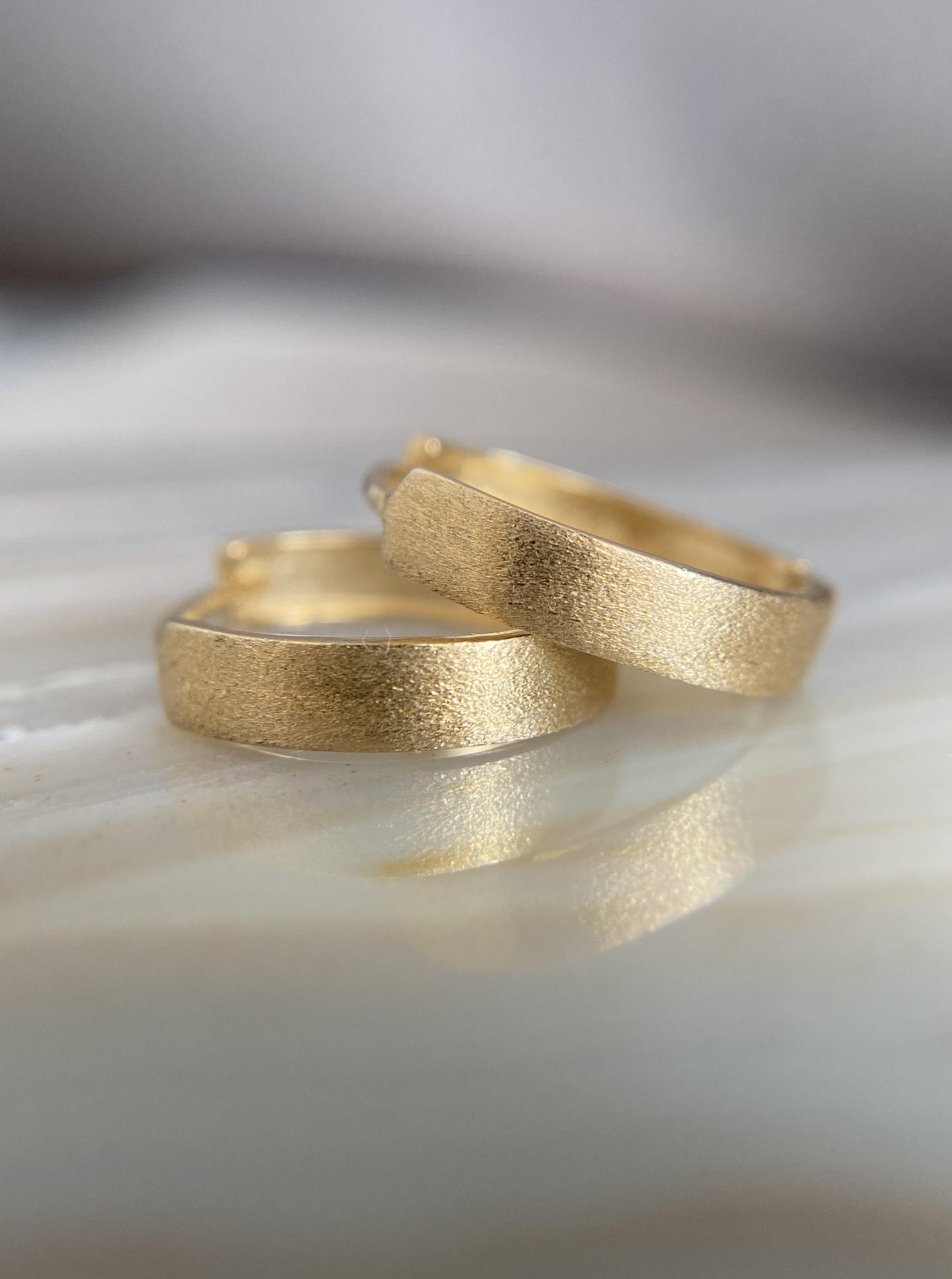 Polished & Matte Hoops