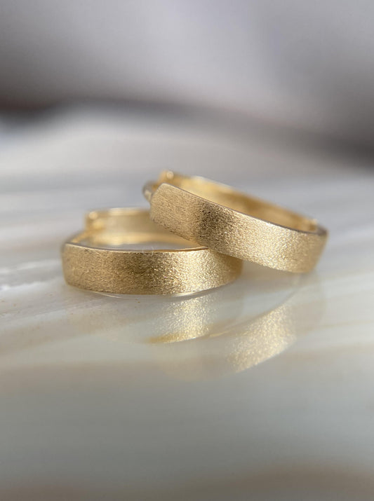 Polished & Matte Hoops