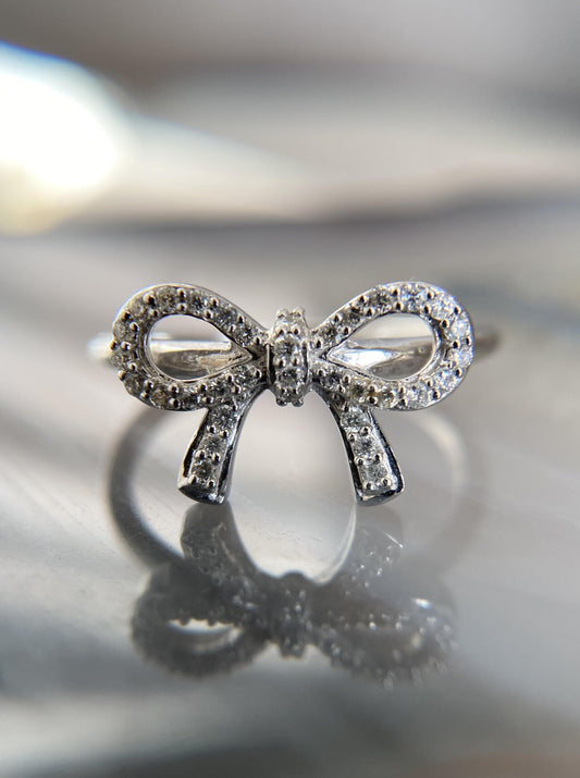 Diamond Bow Tie Ring