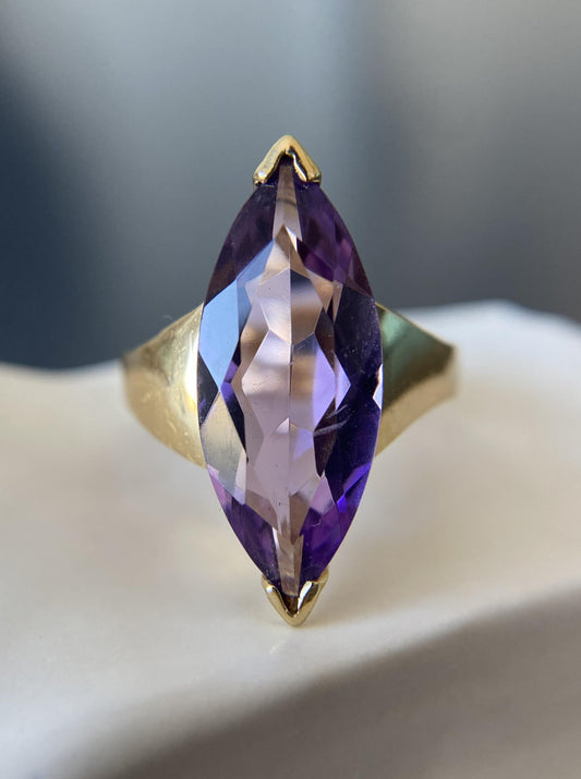 Vintage Marquise Amethyst Ring