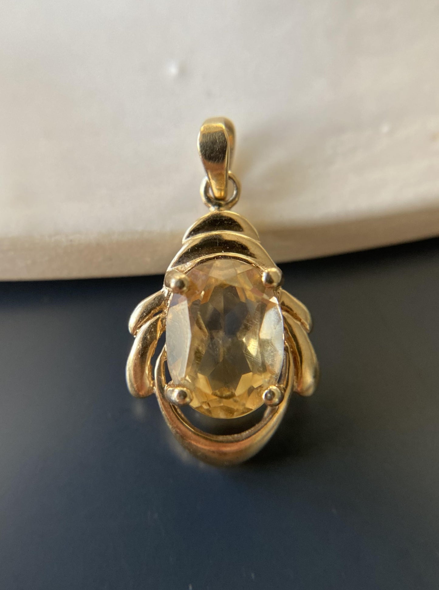 Vintage Citrine Charm