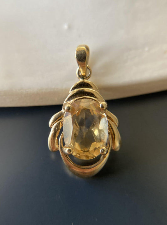 Vintage Citrine Charm