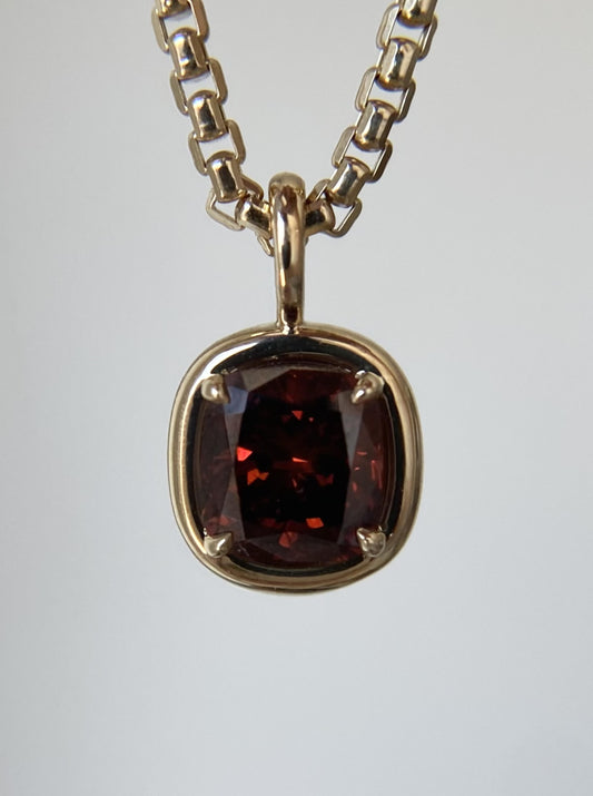 Red Diamond Charm (Cushion Shape)