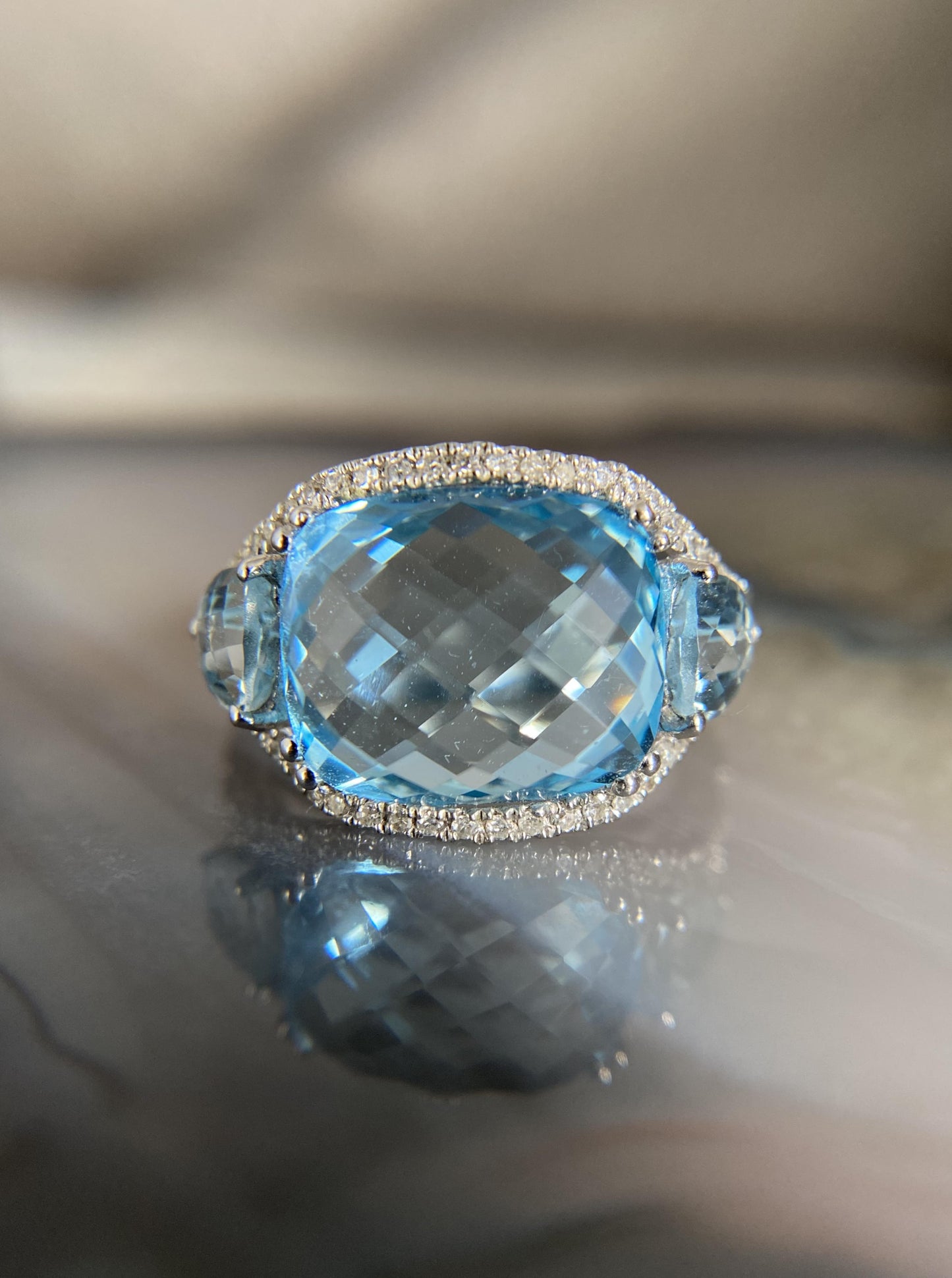 Estate Statement Topaz Ring
