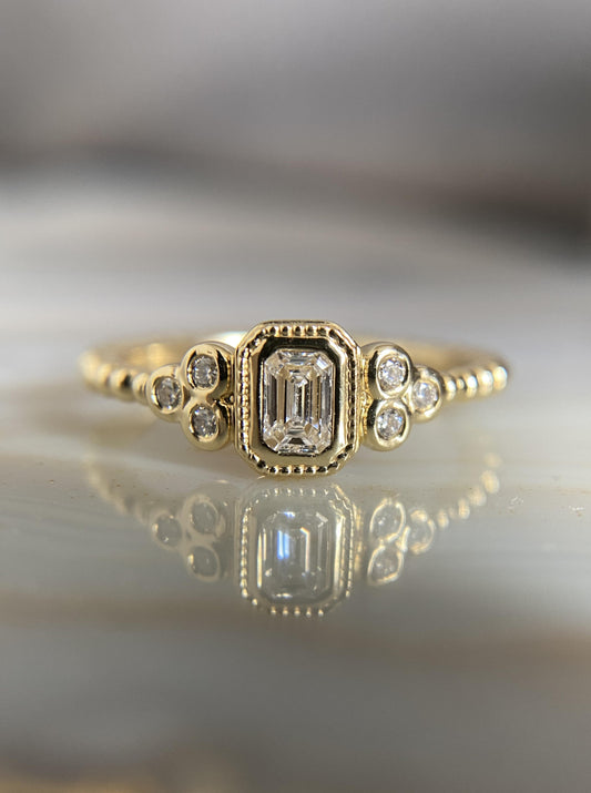 Celestial Diamond Bezel Ring
