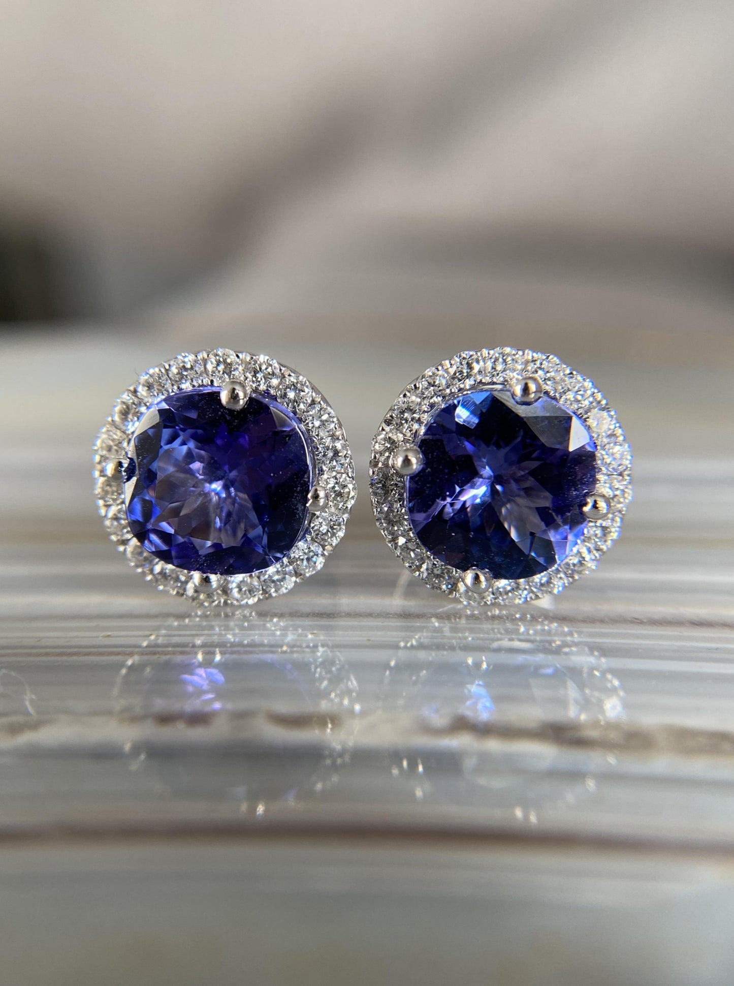 Tanzanite Cocktail Studs