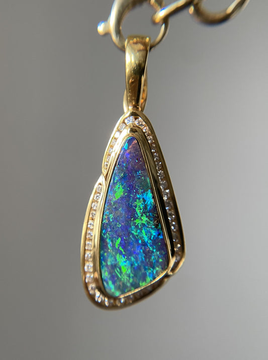 Black Opal Pendant