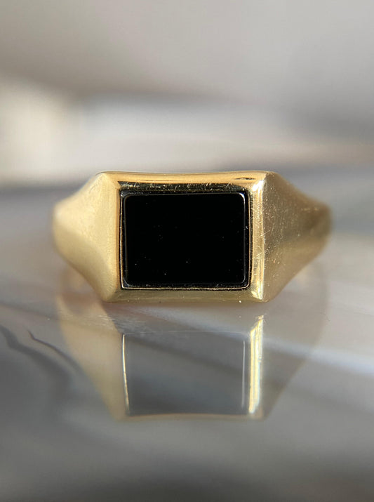 East West Rectangular Signet Ring