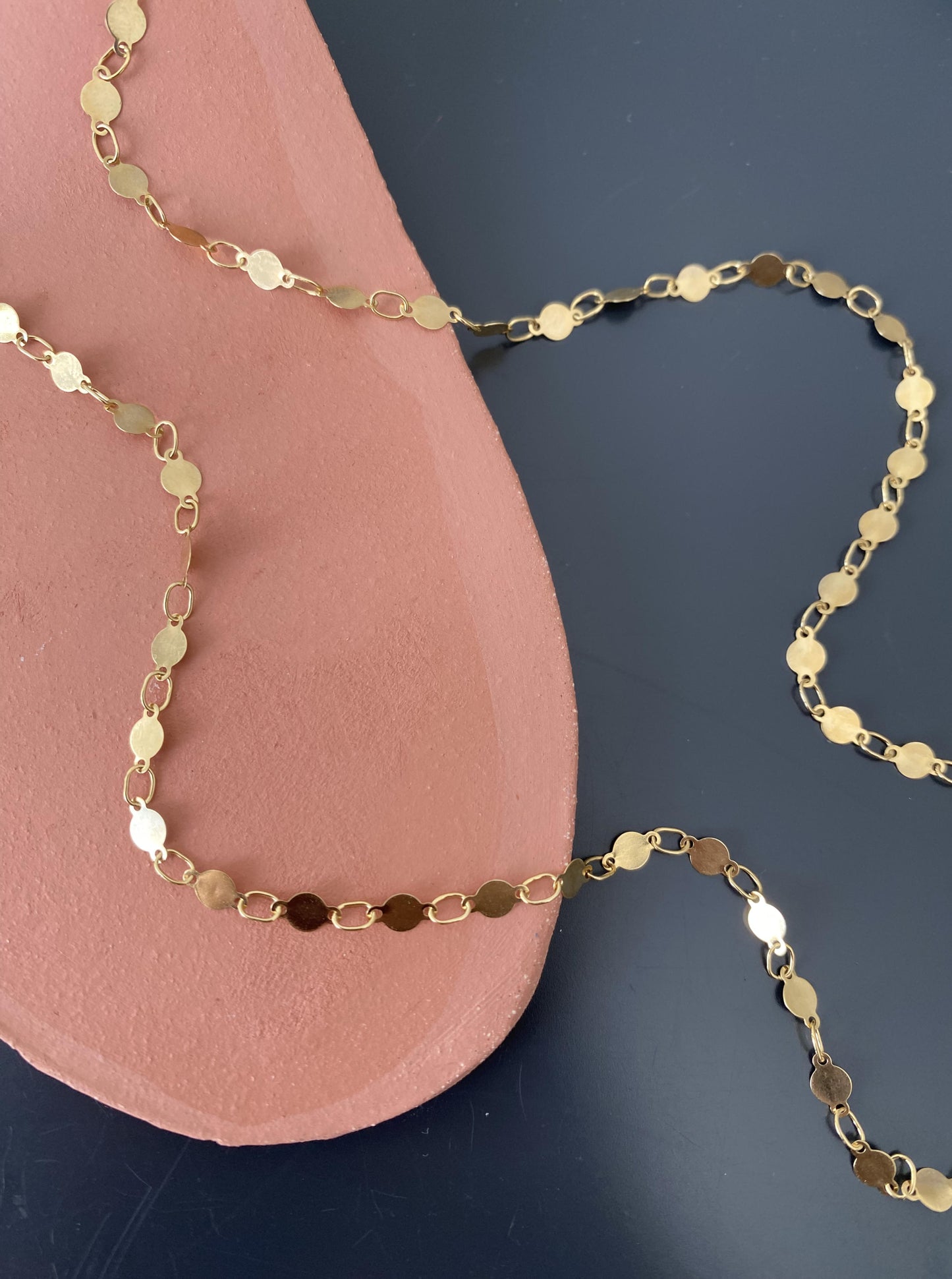 Dainty Round Disk Necklace