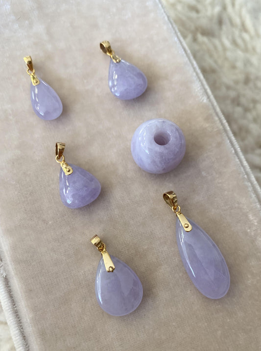 Lavender Jade Charm