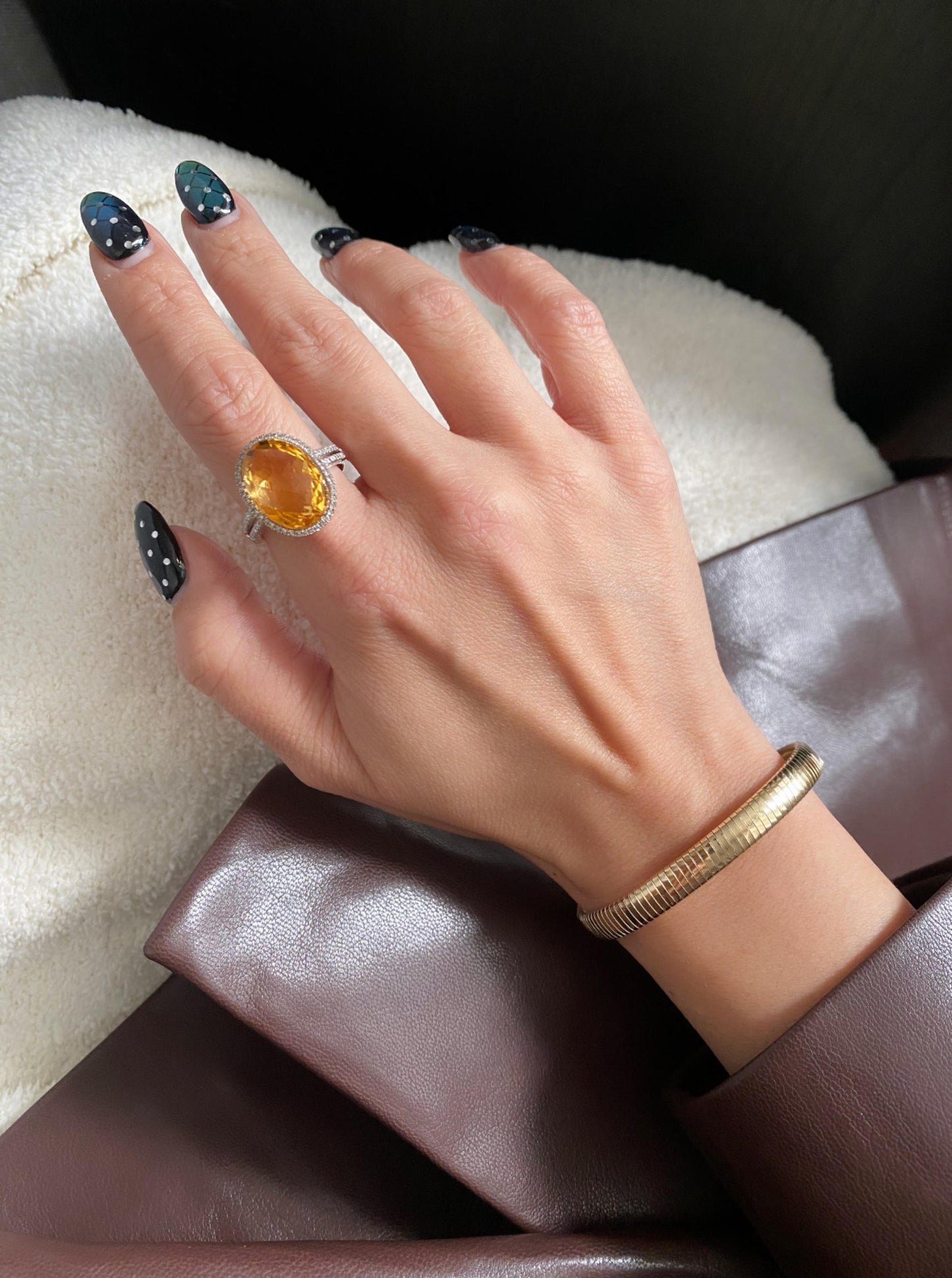 Citrine Cocktail Ring