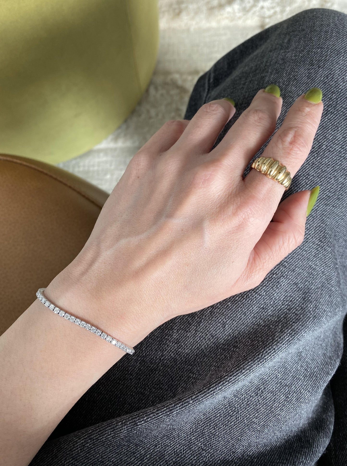 Lab Tennis Diamond Bracelets