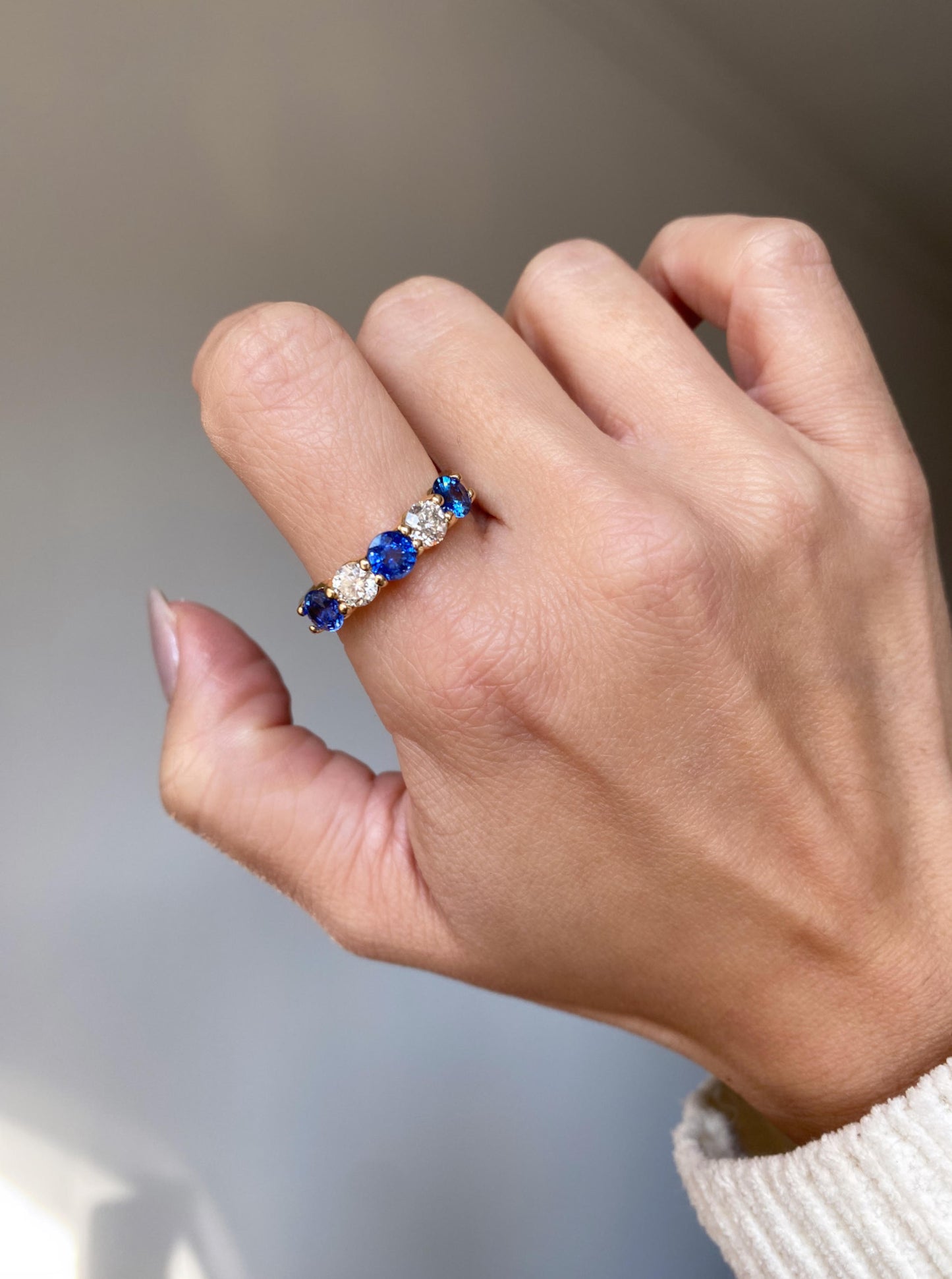Sapphire & Diamond Band