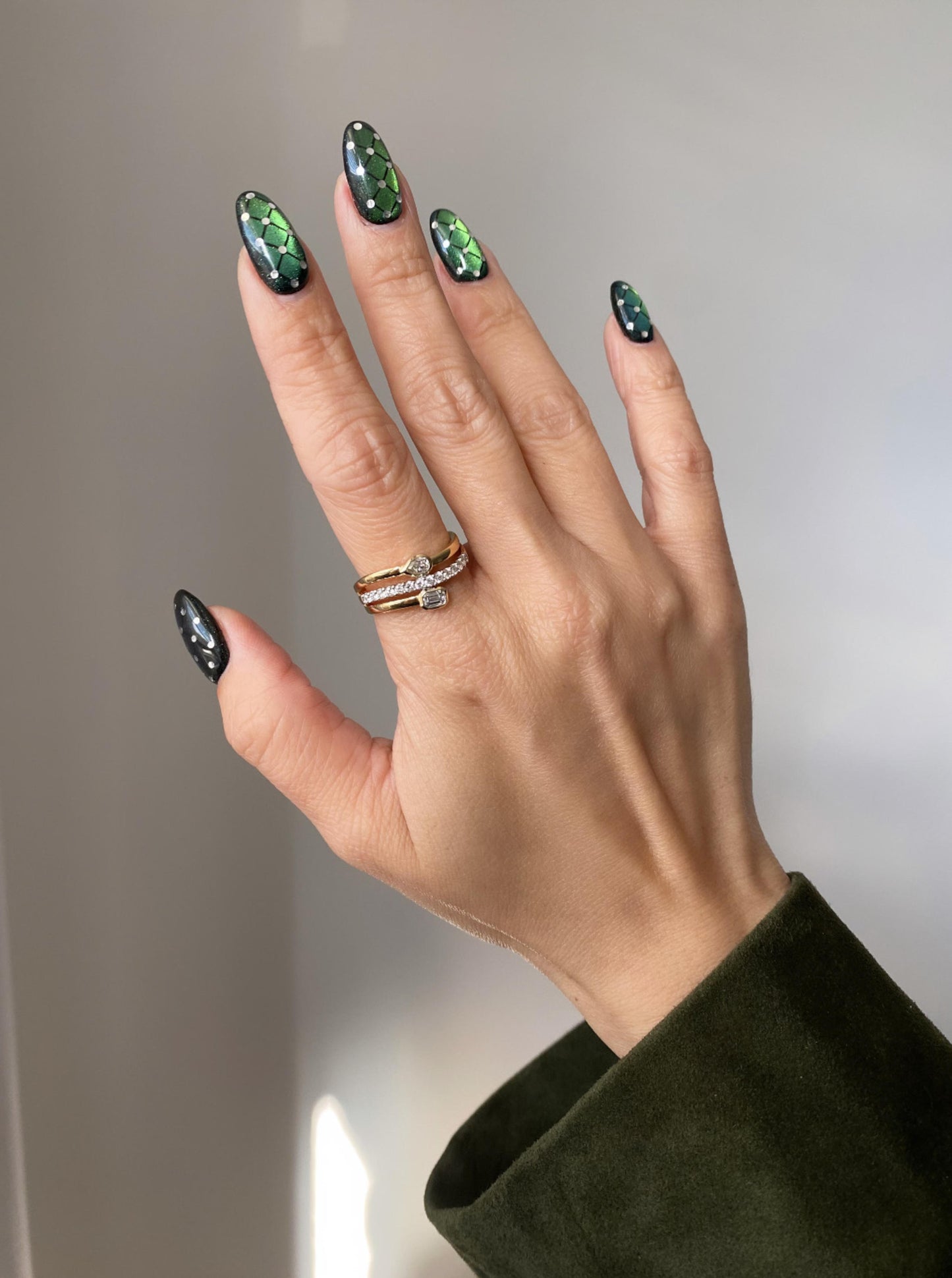 Three Tier Diamond Band