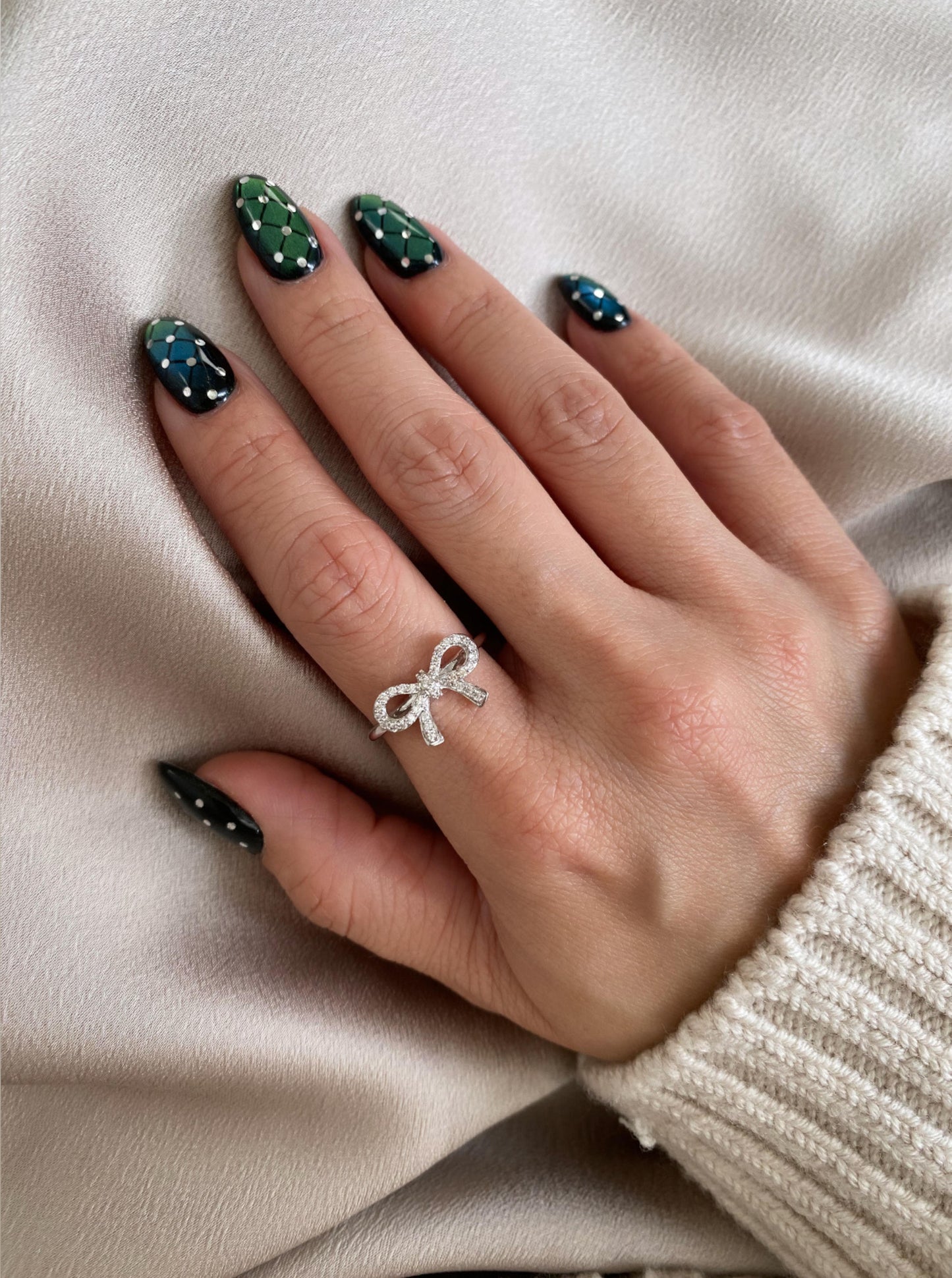 Diamond Bow Tie Ring