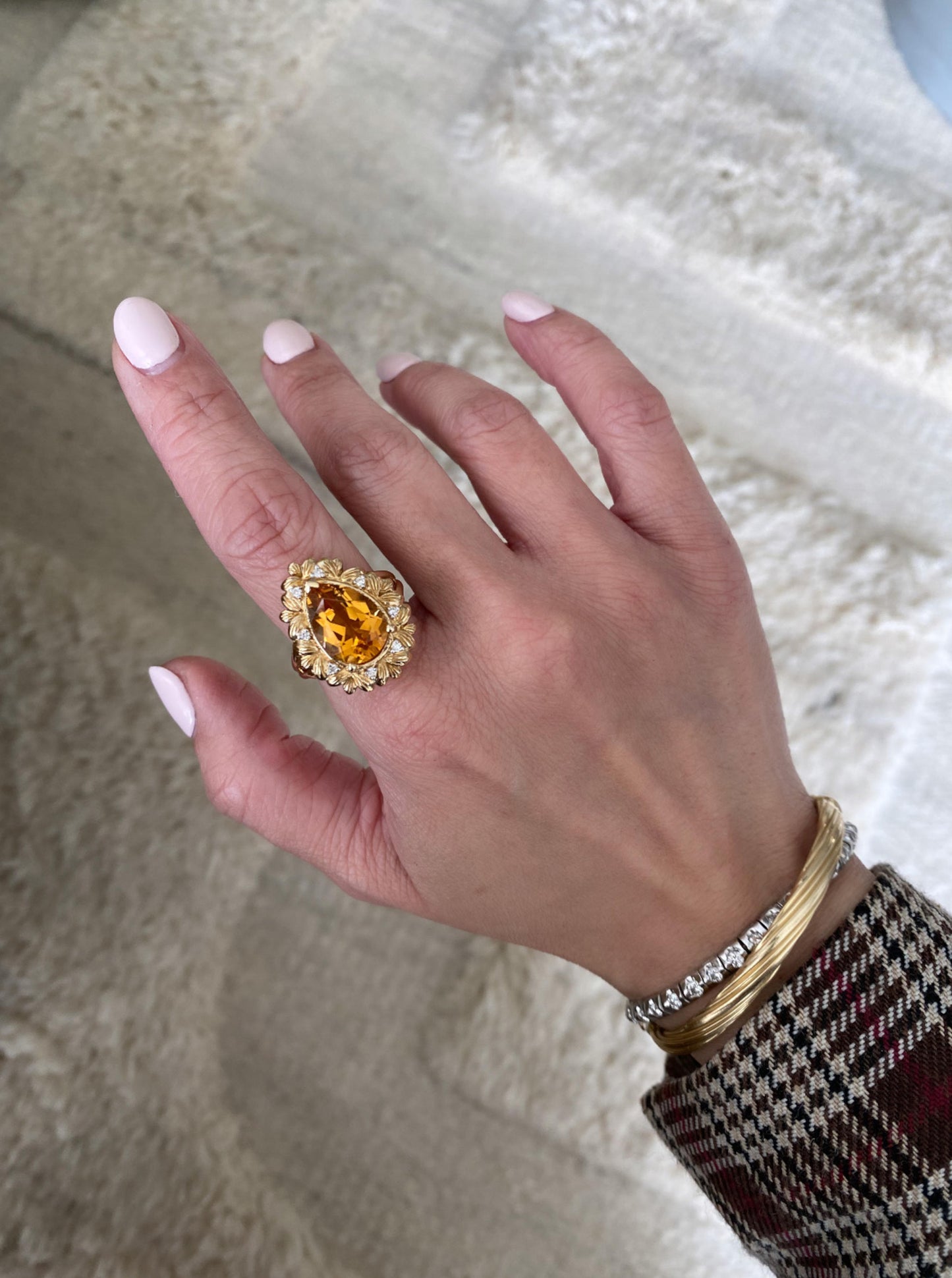 Cocktail Citrine Ring