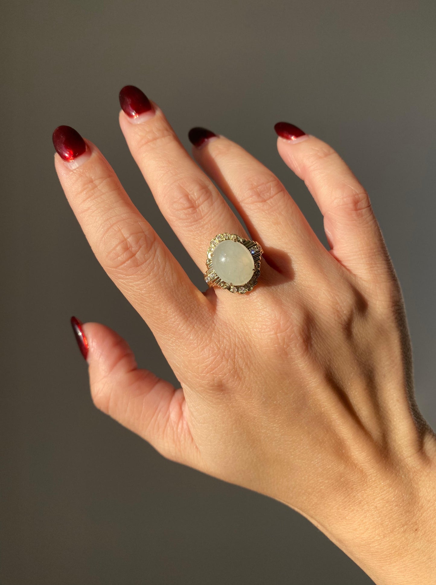 Vintage Ice Jade Ring