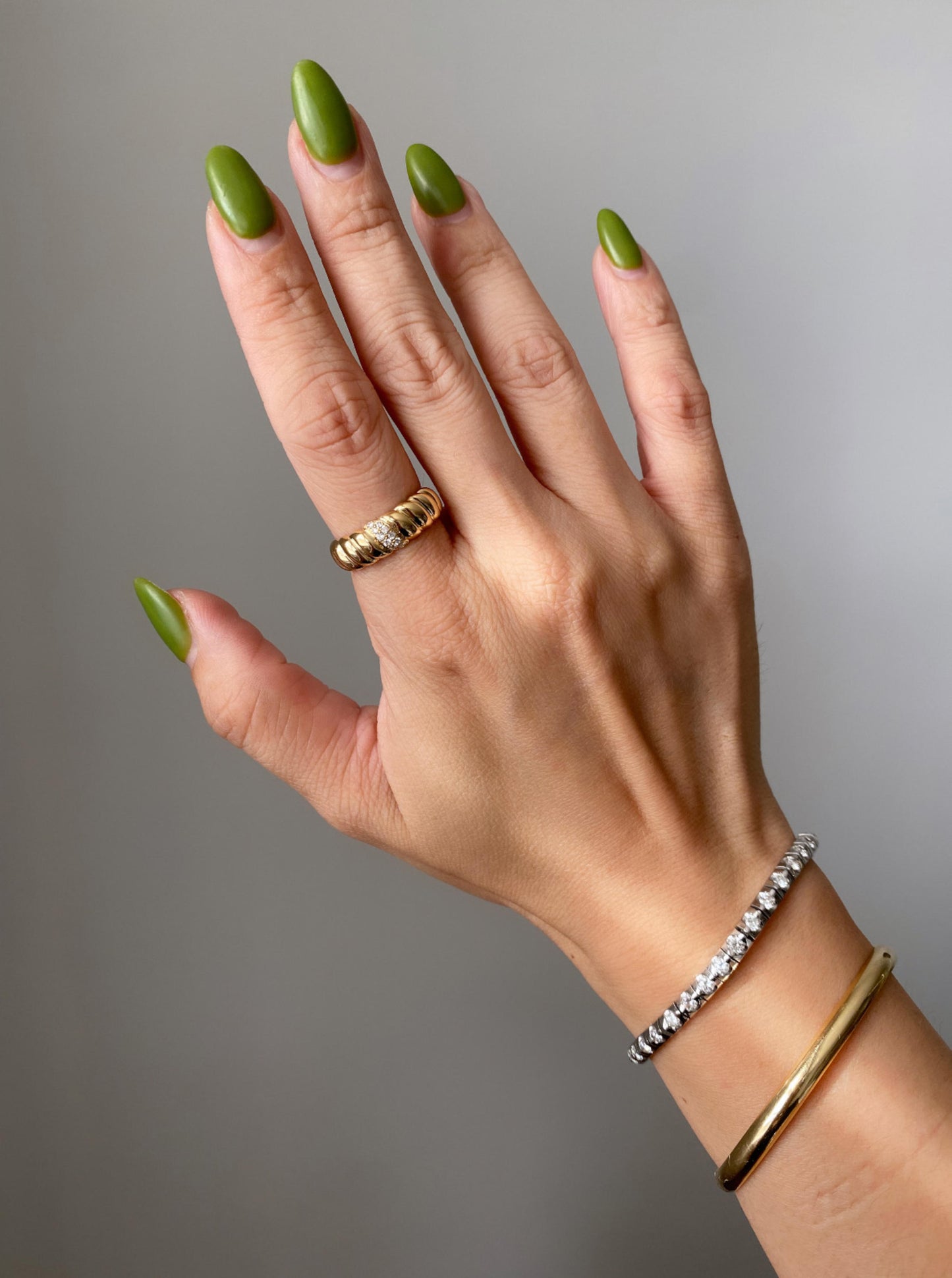 Croissant Diamond Band