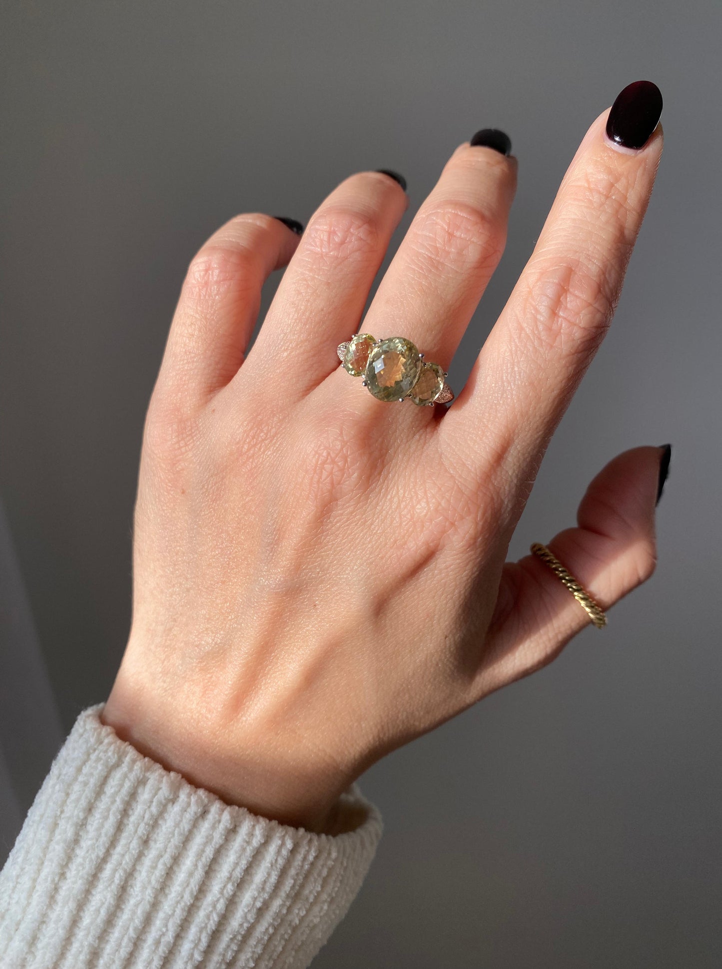 Estate Lemon Quartz Ring