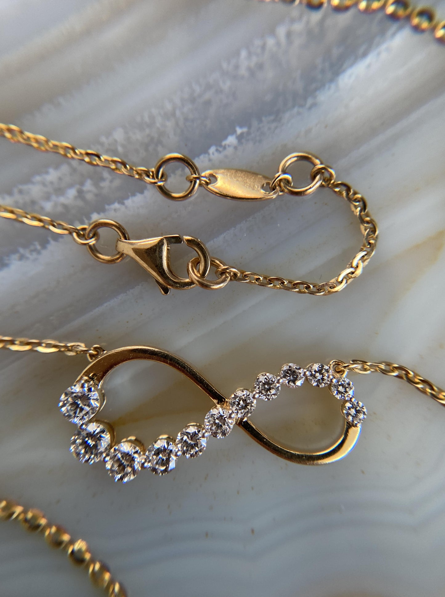 Diamond Infinity Charm Necklace