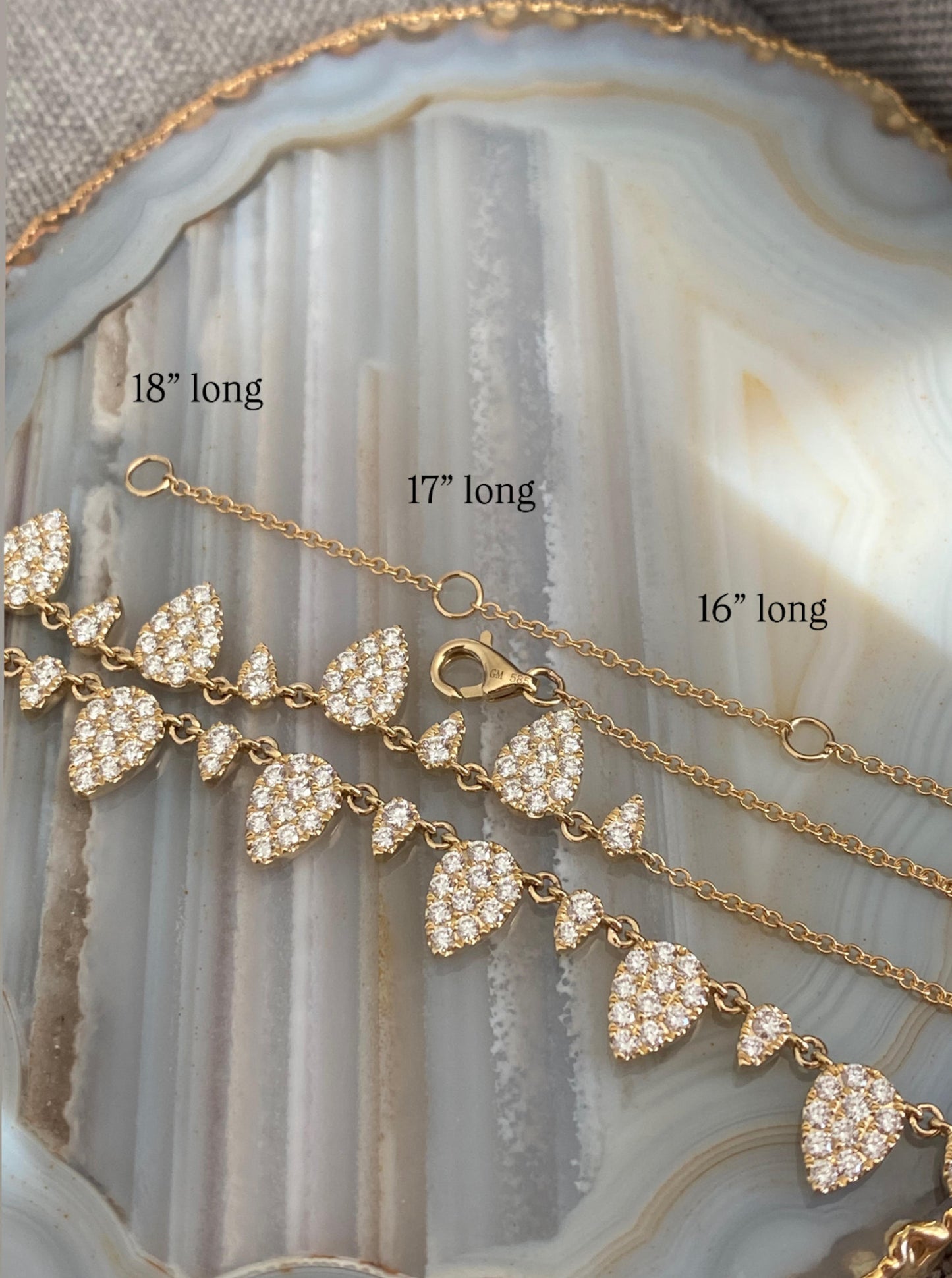 Pear Drop Diamond necklace