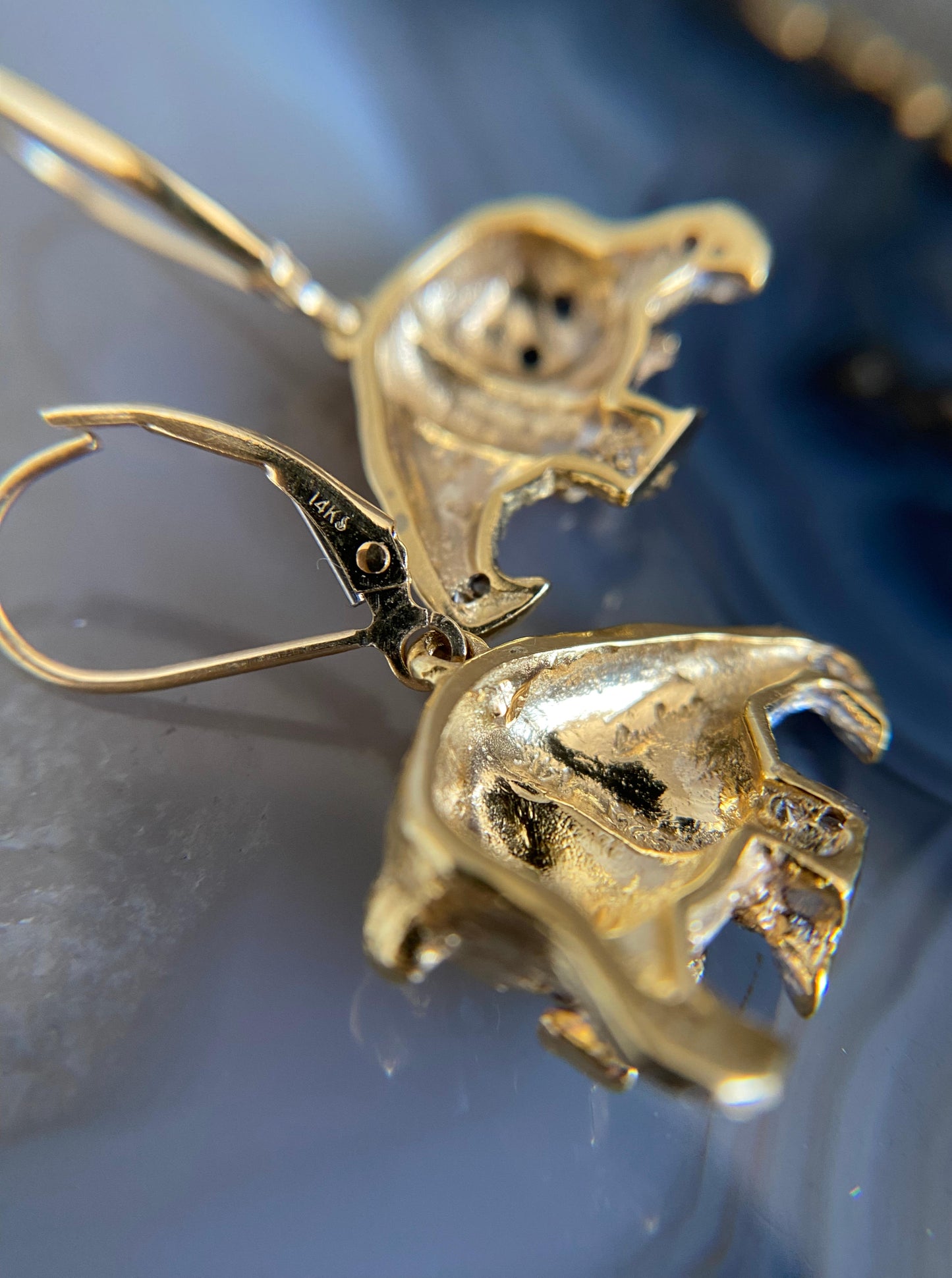 Bear & Fish Dangle Earrings