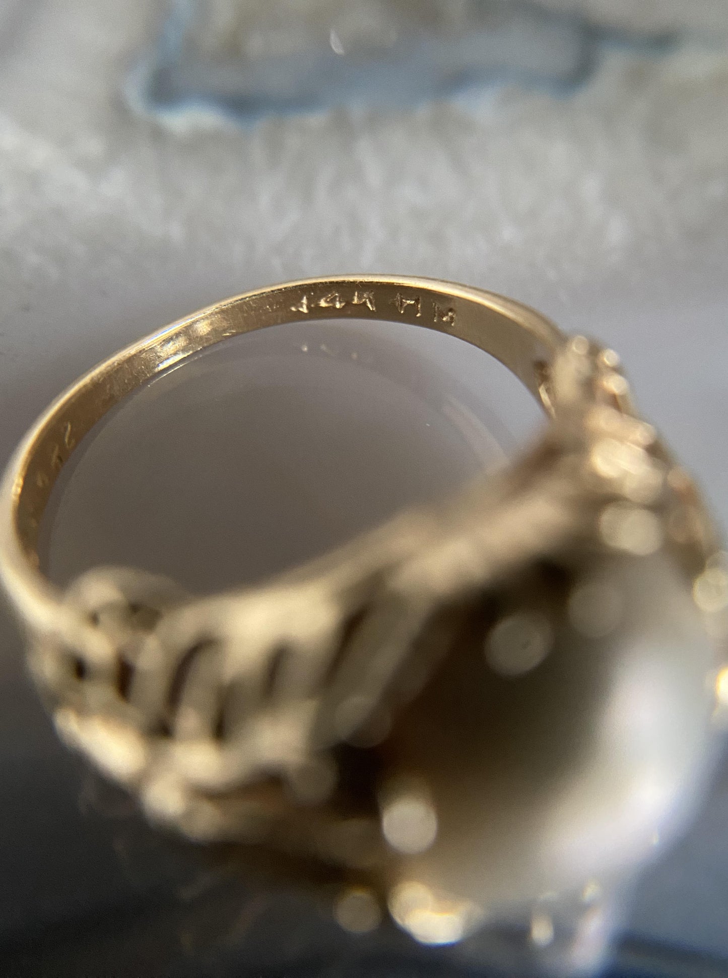 Vintage Pearl Butterfly Ring for Nastasia