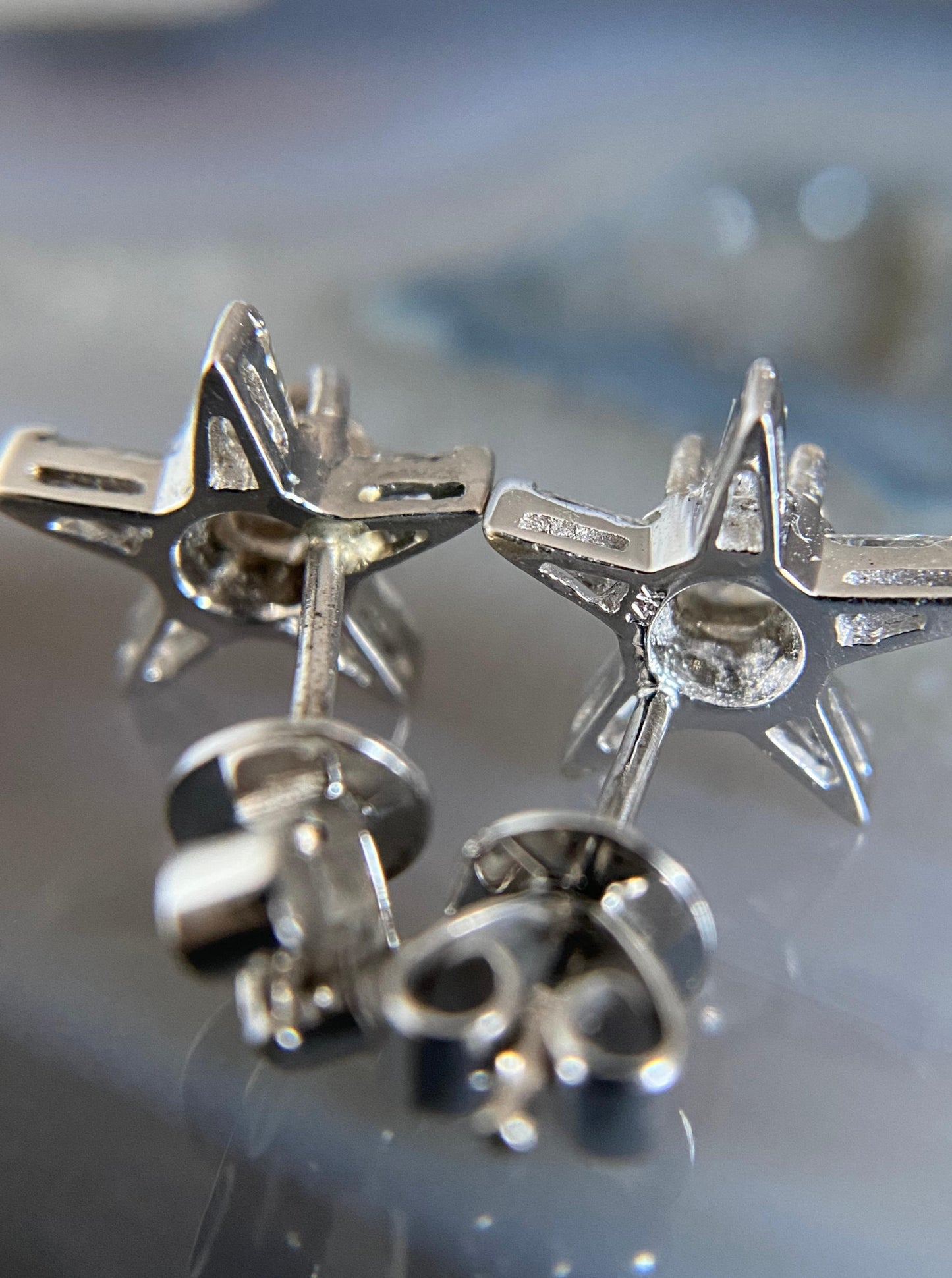 Star Diamond Earrings Studs