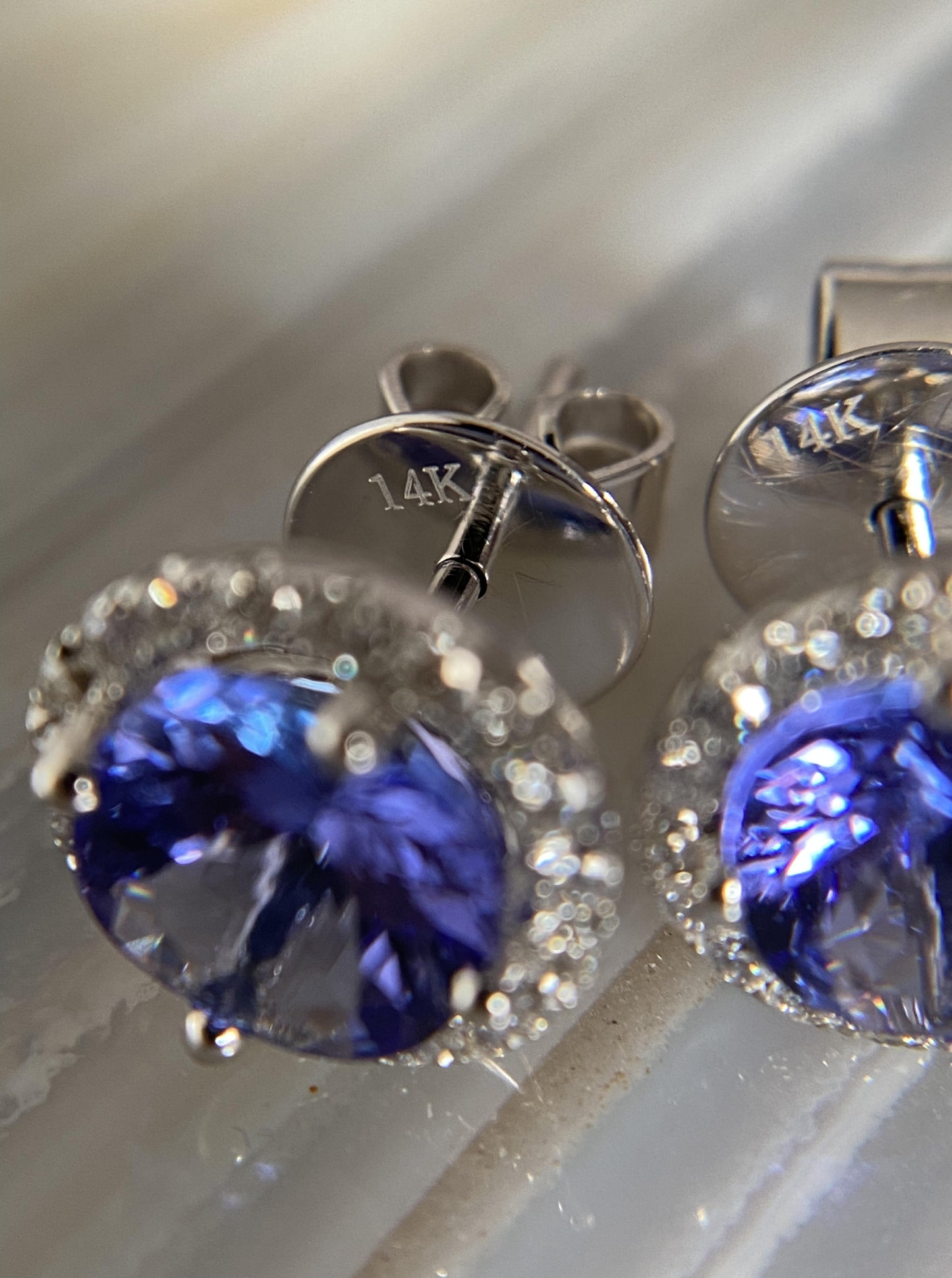Tanzanite Cocktail Studs