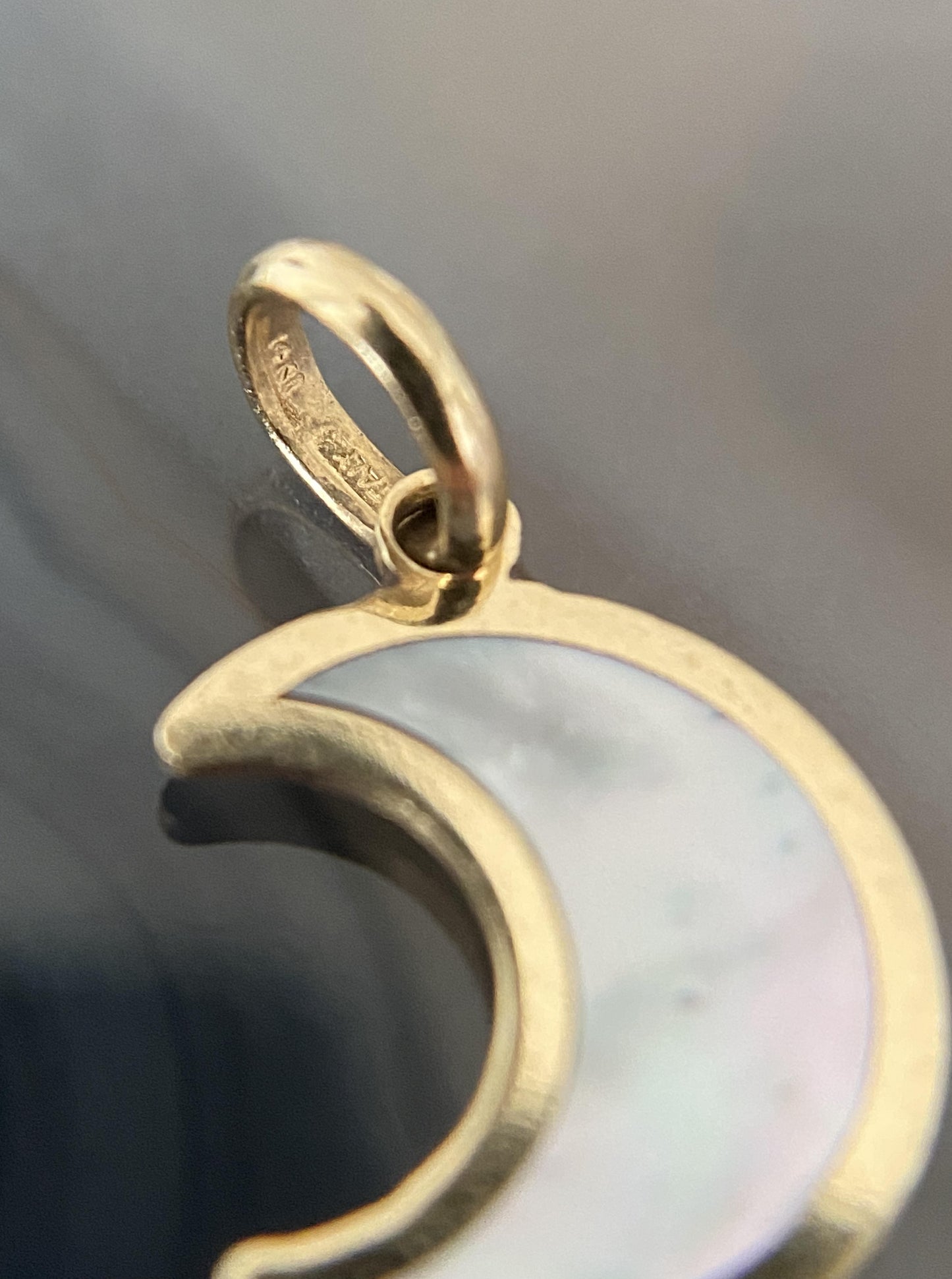 Small MOP Cresent Charm