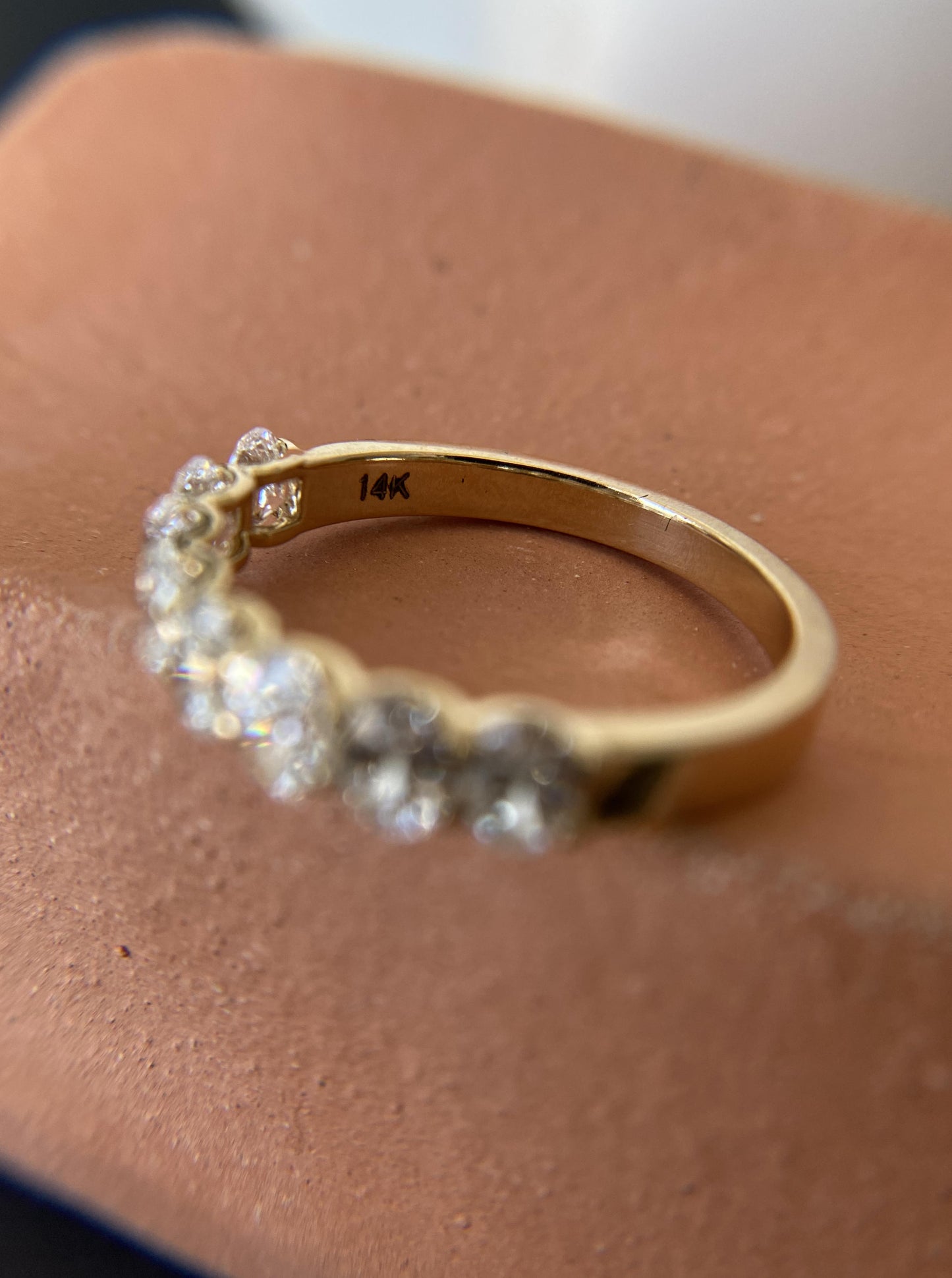 Oval Lab Diamond Band