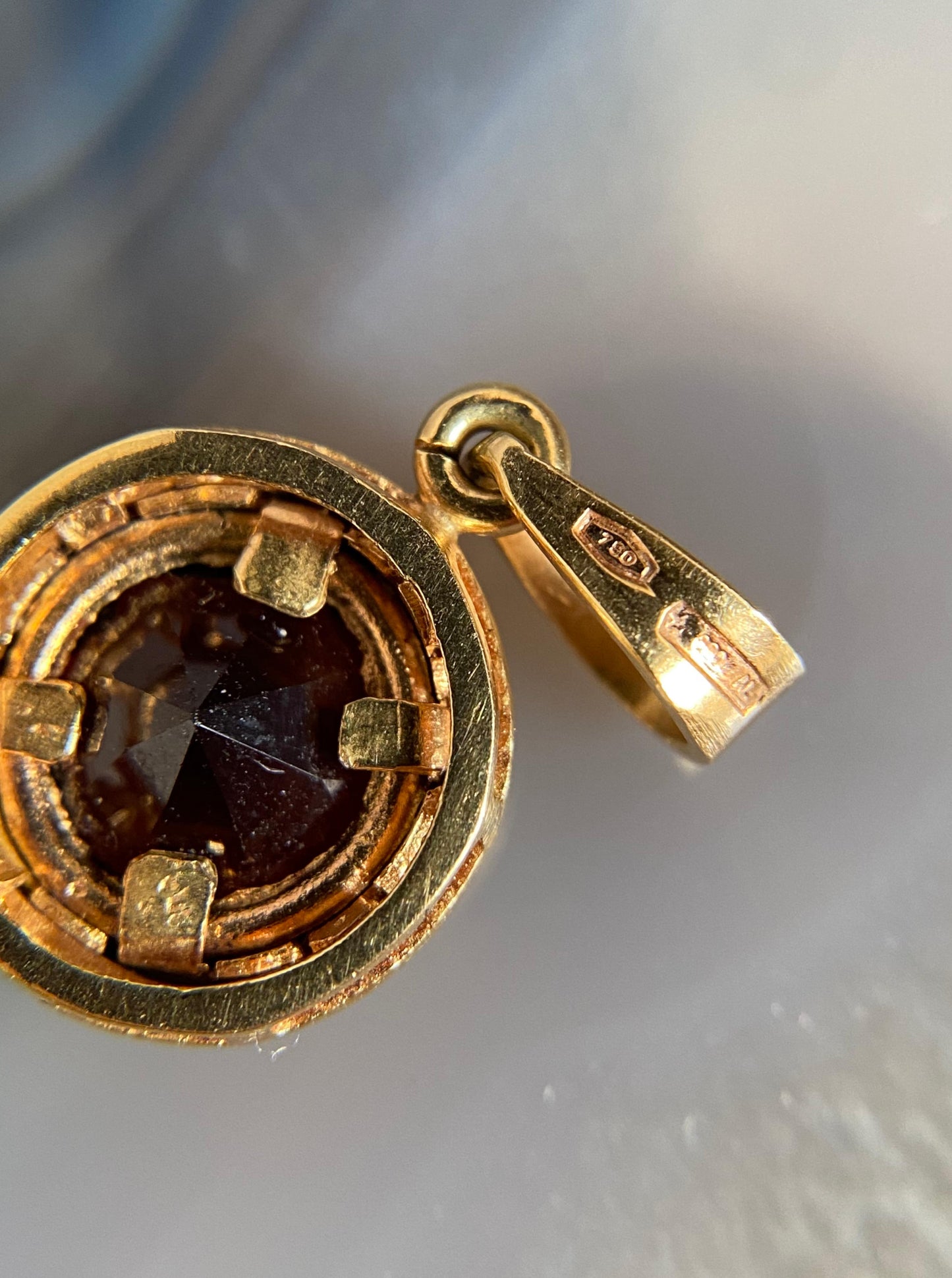 Garnet Bezel Pendant