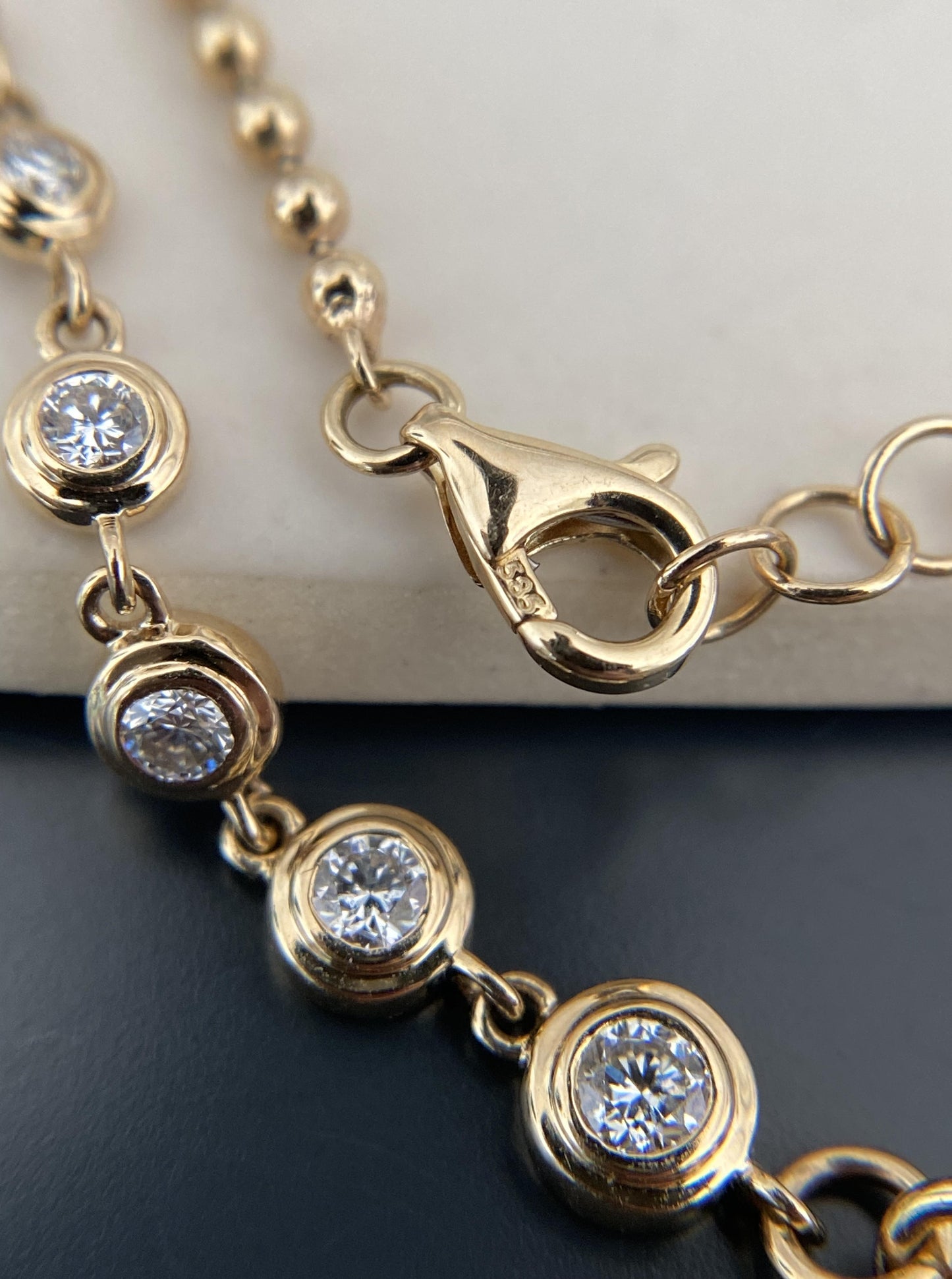 14K Muti Function Diamond Necklace.