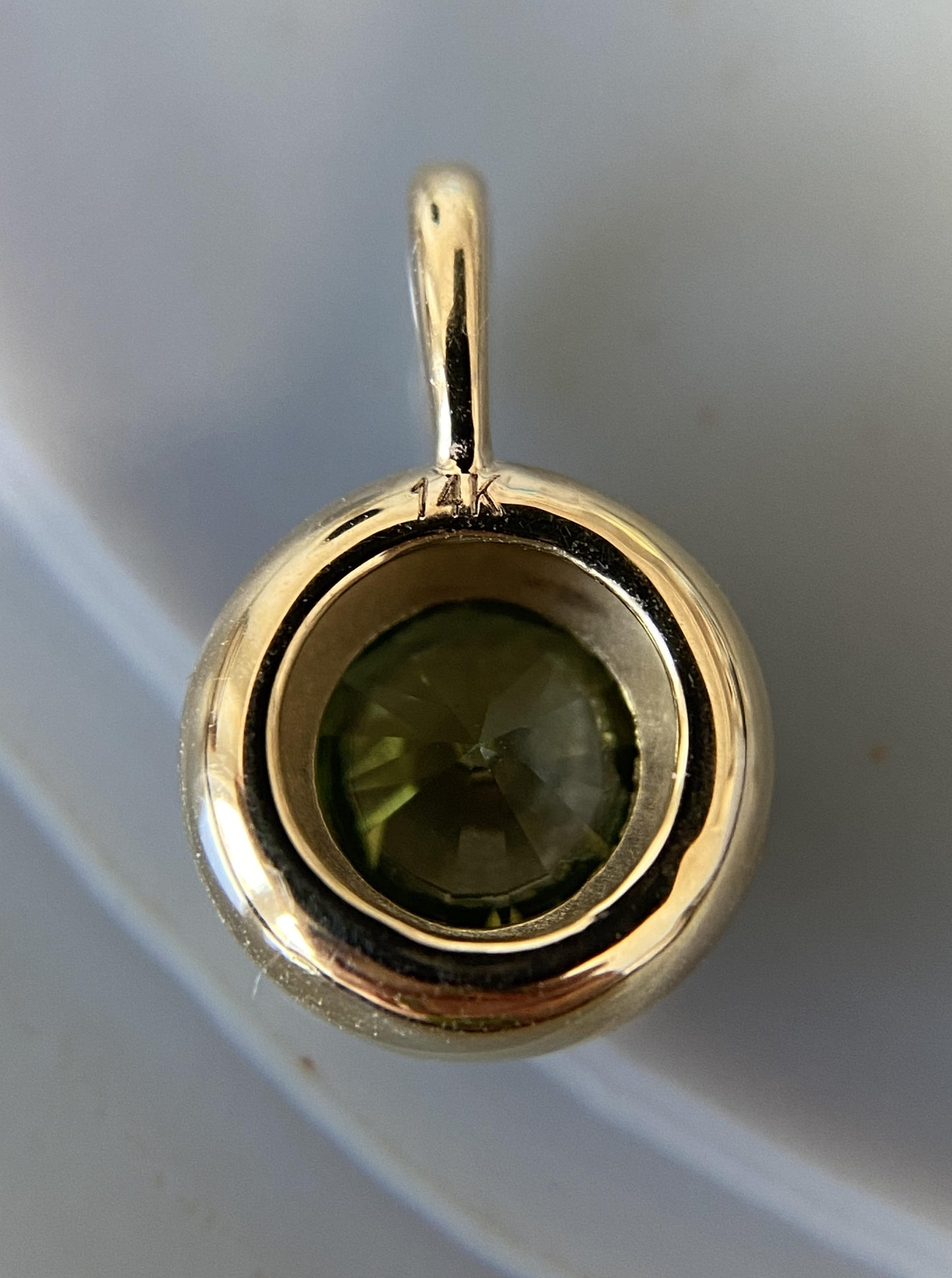 Green Diamond Charm (Round Shape)