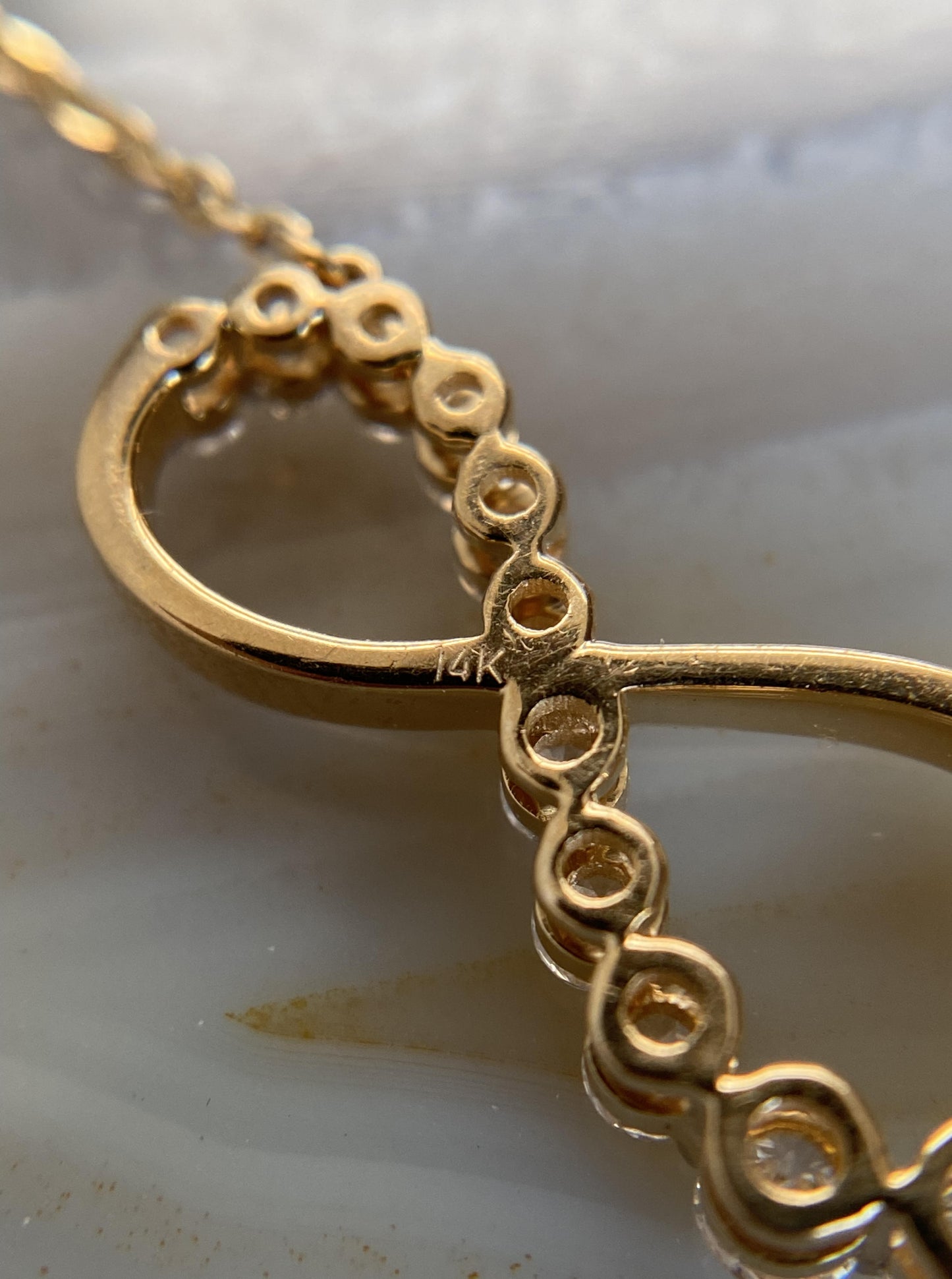 Diamond Infinity Charm Necklace