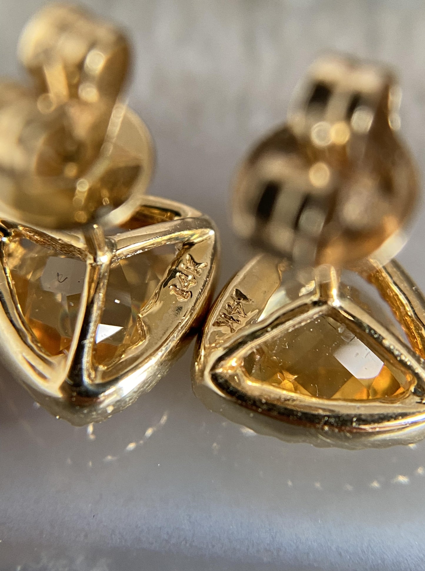 Estate Citrine Earrings