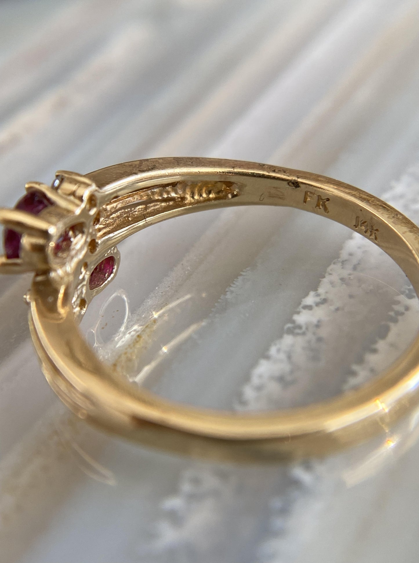 Ruby Toi Et Moi Ring