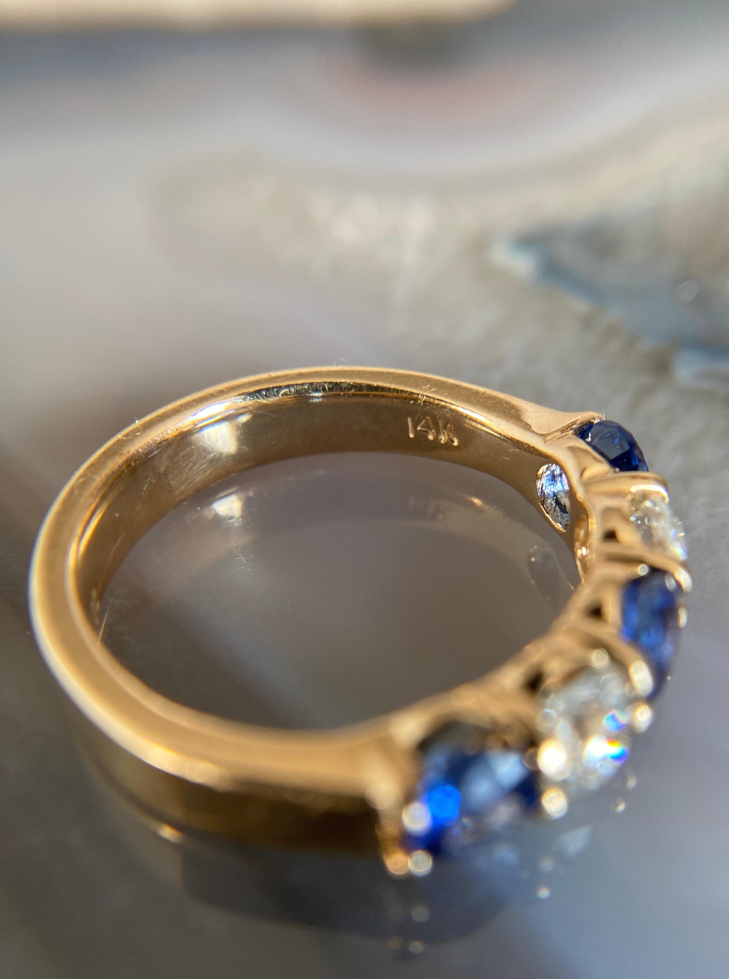 Sapphire & Diamond Band