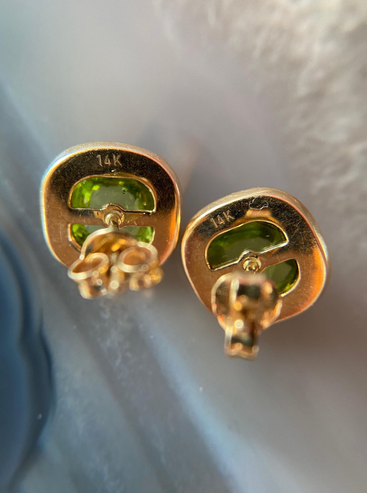 Peridot Cabochon Earrings