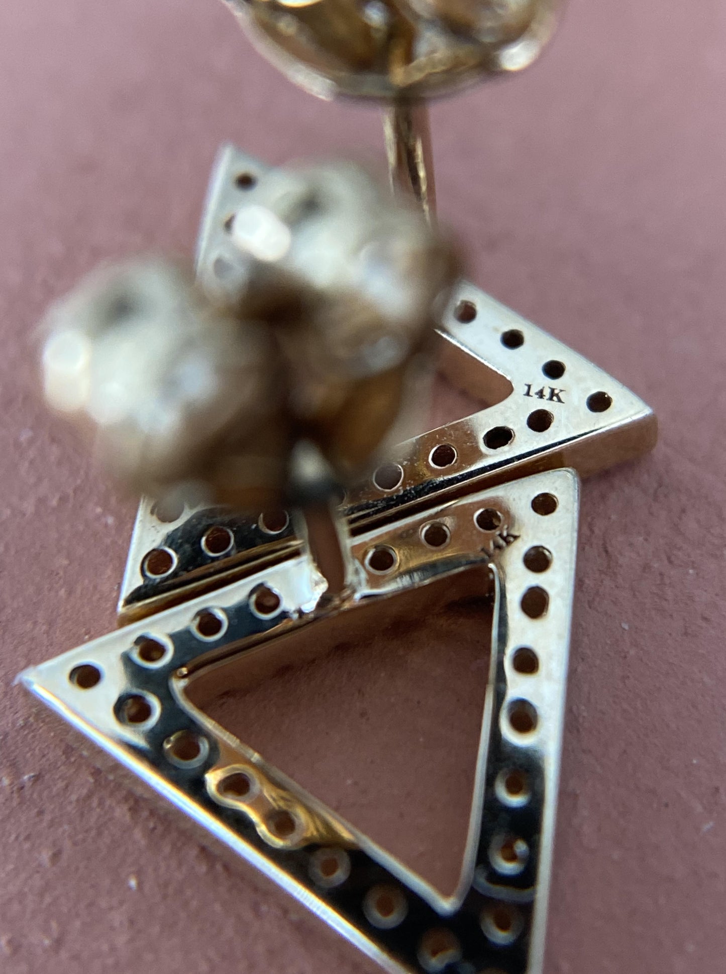 Triangle Diamond Studs