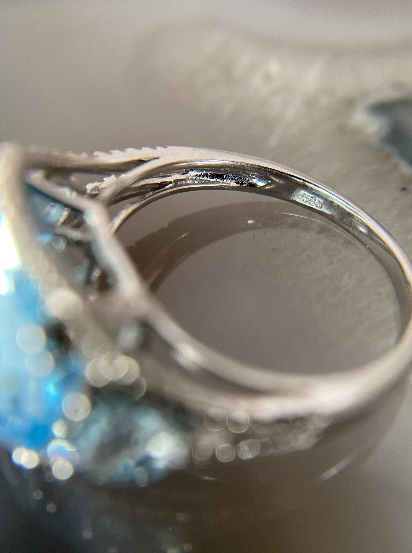 Estate Statement Topaz Ring