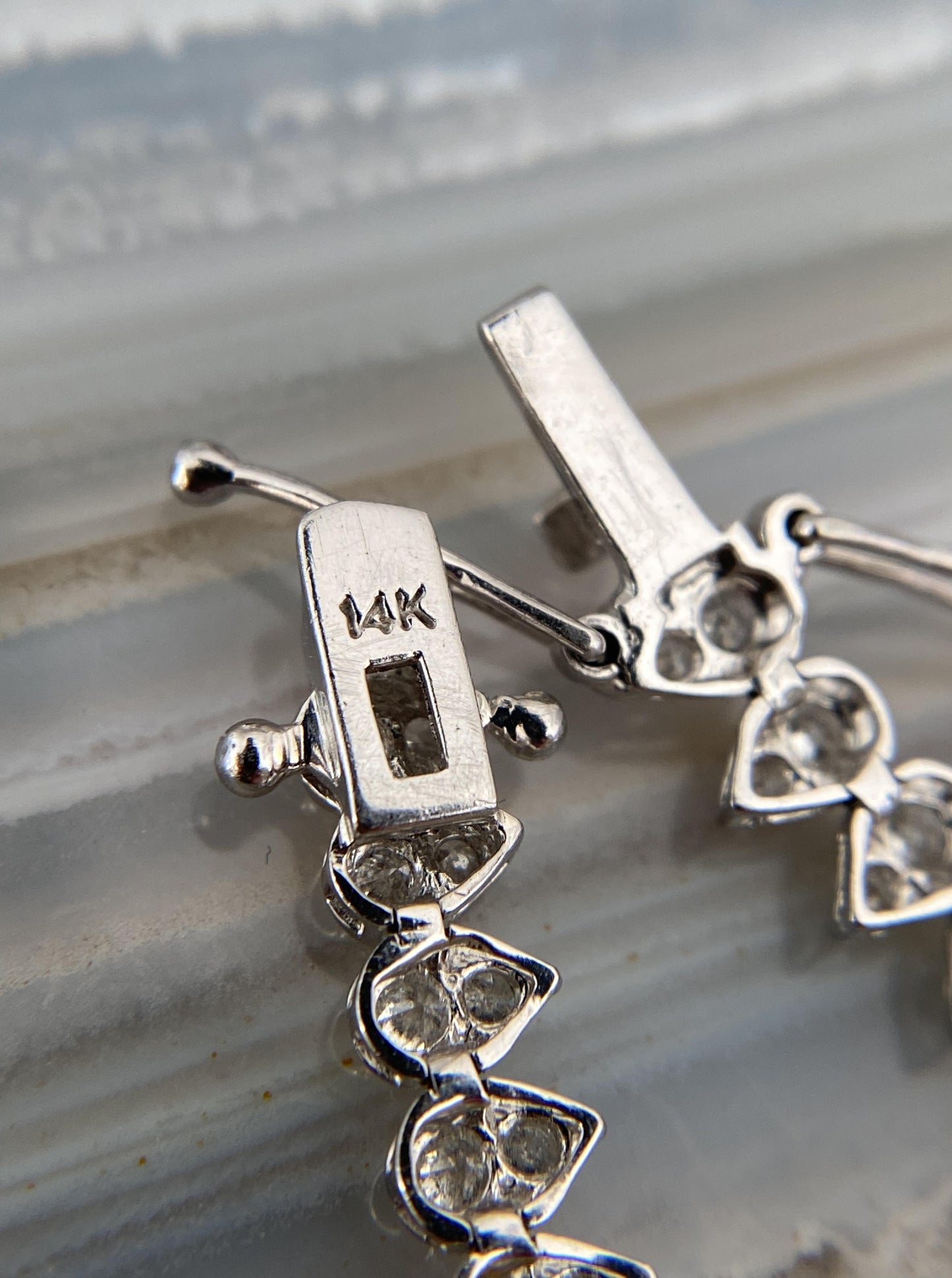 Pear Shaped Tennis Diamond Bracelet