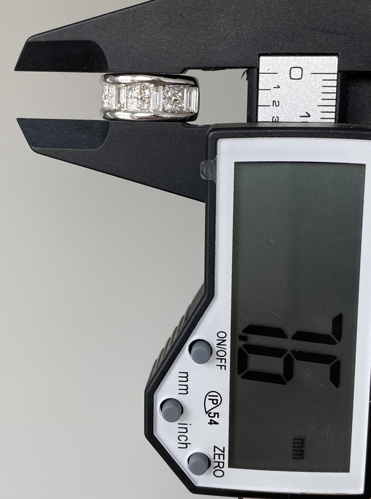 White Gold "U" Clip diamond Studs